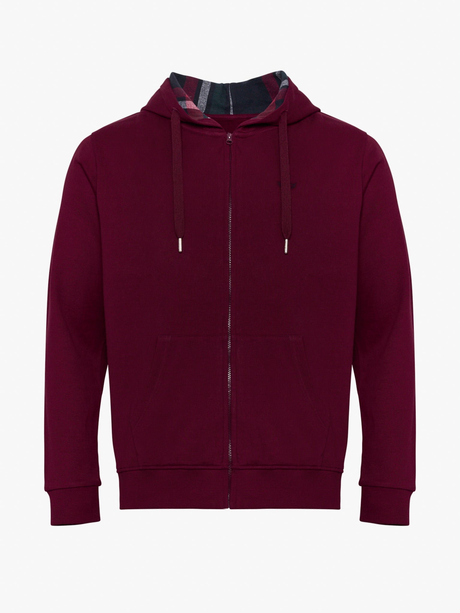 HOODIE ALGODÃO BORDEAUX MANGA COMPRIDA REGULAR FIT MR. BLUE