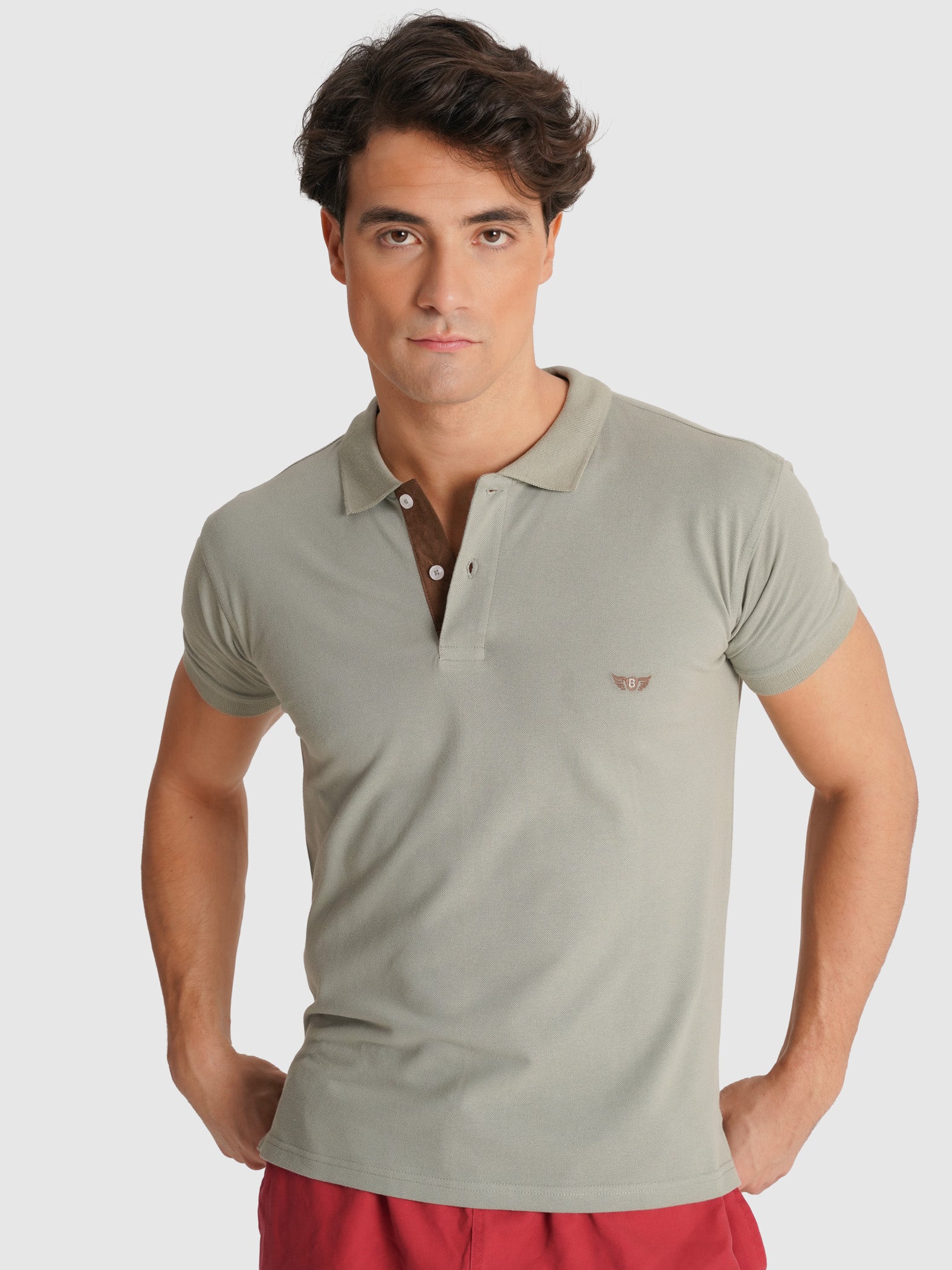 POLO VERDE MANGA CURTA REGULAR FIT MR. BLUE