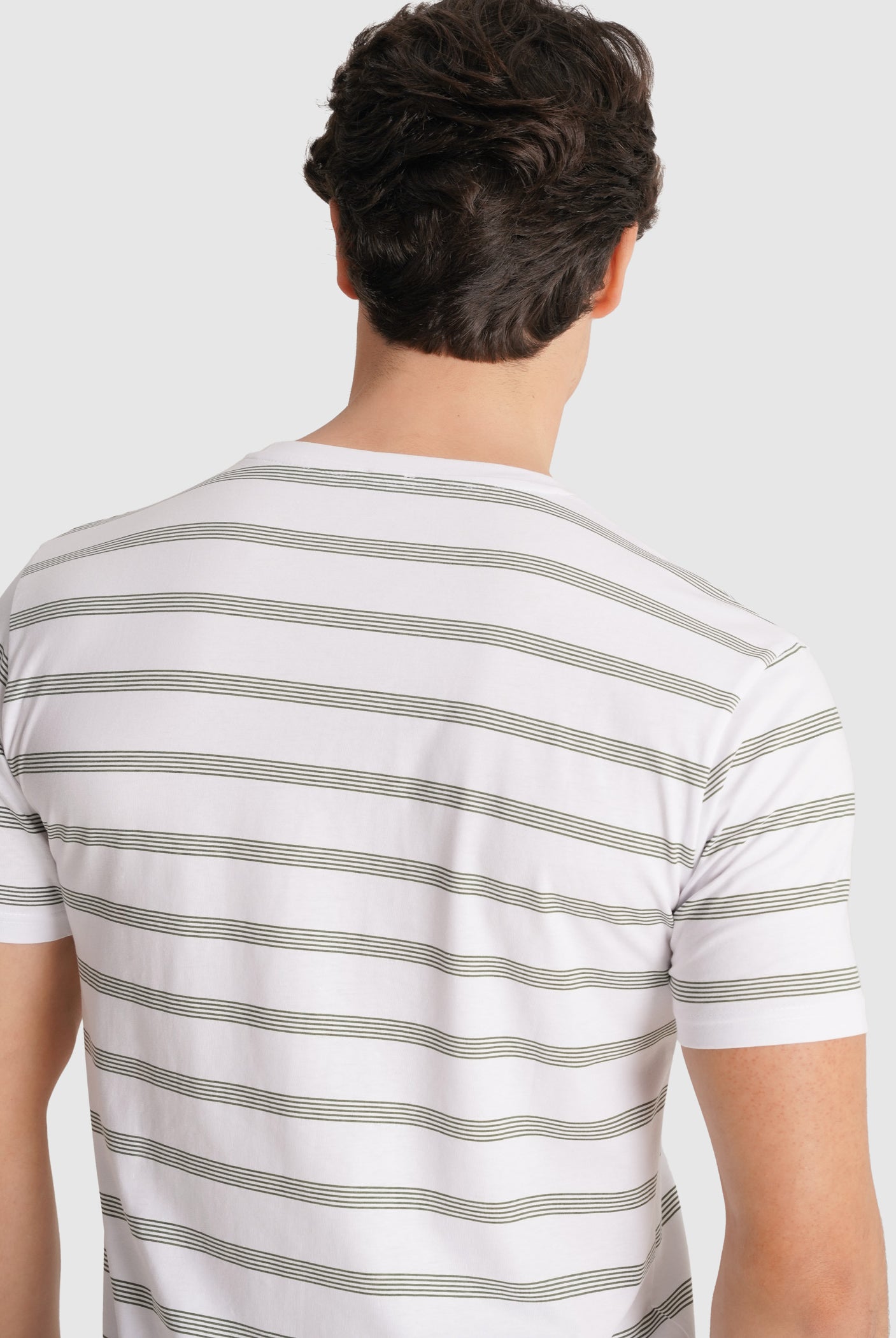 T-SHIRT ALGODÃO VERDE MANGA CURTA REGULAR FIT MR. BLUE