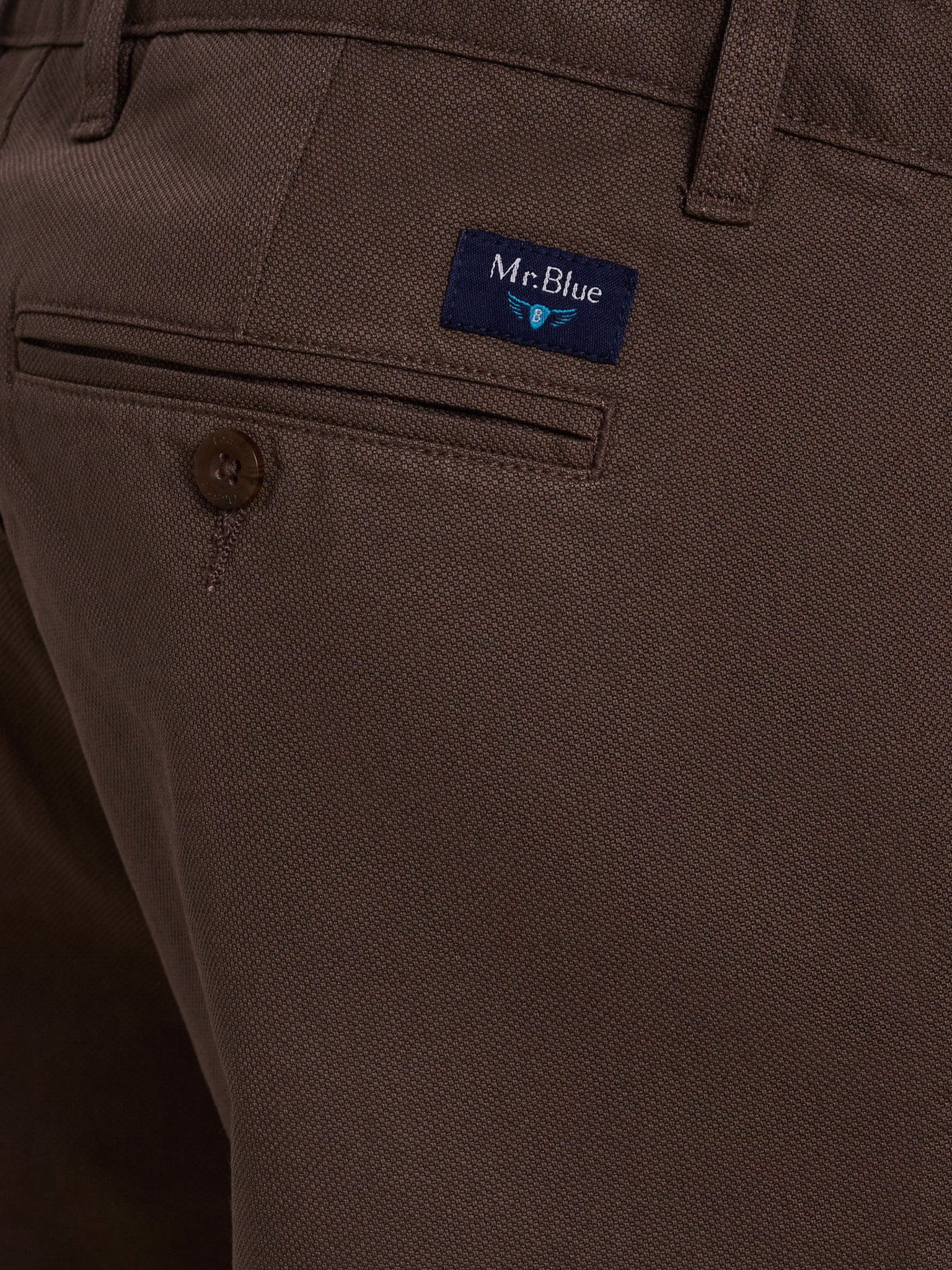 CALÇAS ALGODÃO CASTANHAS SLIM FIT MR. BLUE