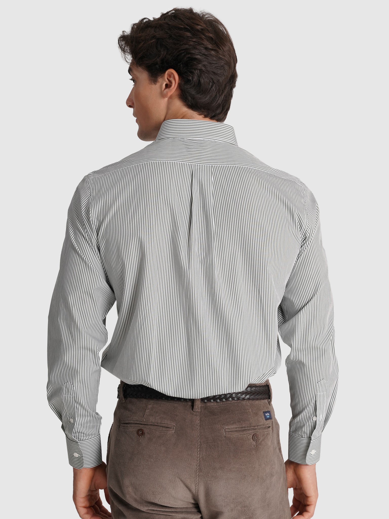 CAMISA ALGODÃO VERDE MANGA COMPRIDA REGULAR FIT MR. BLUE