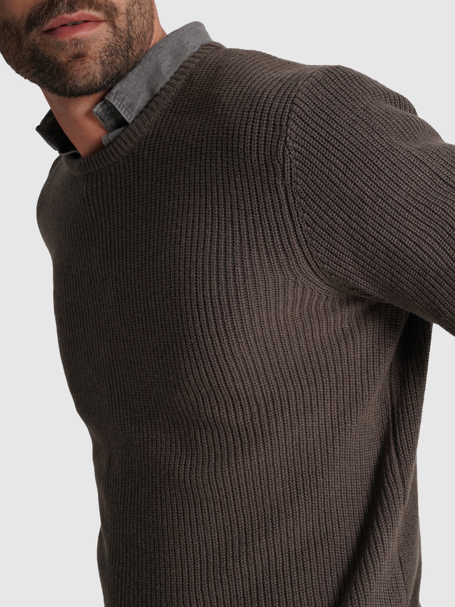 PULLOVER ALGODÃO VERDE MANGA COMPRIDA REGULAR FIT MR. BLUE