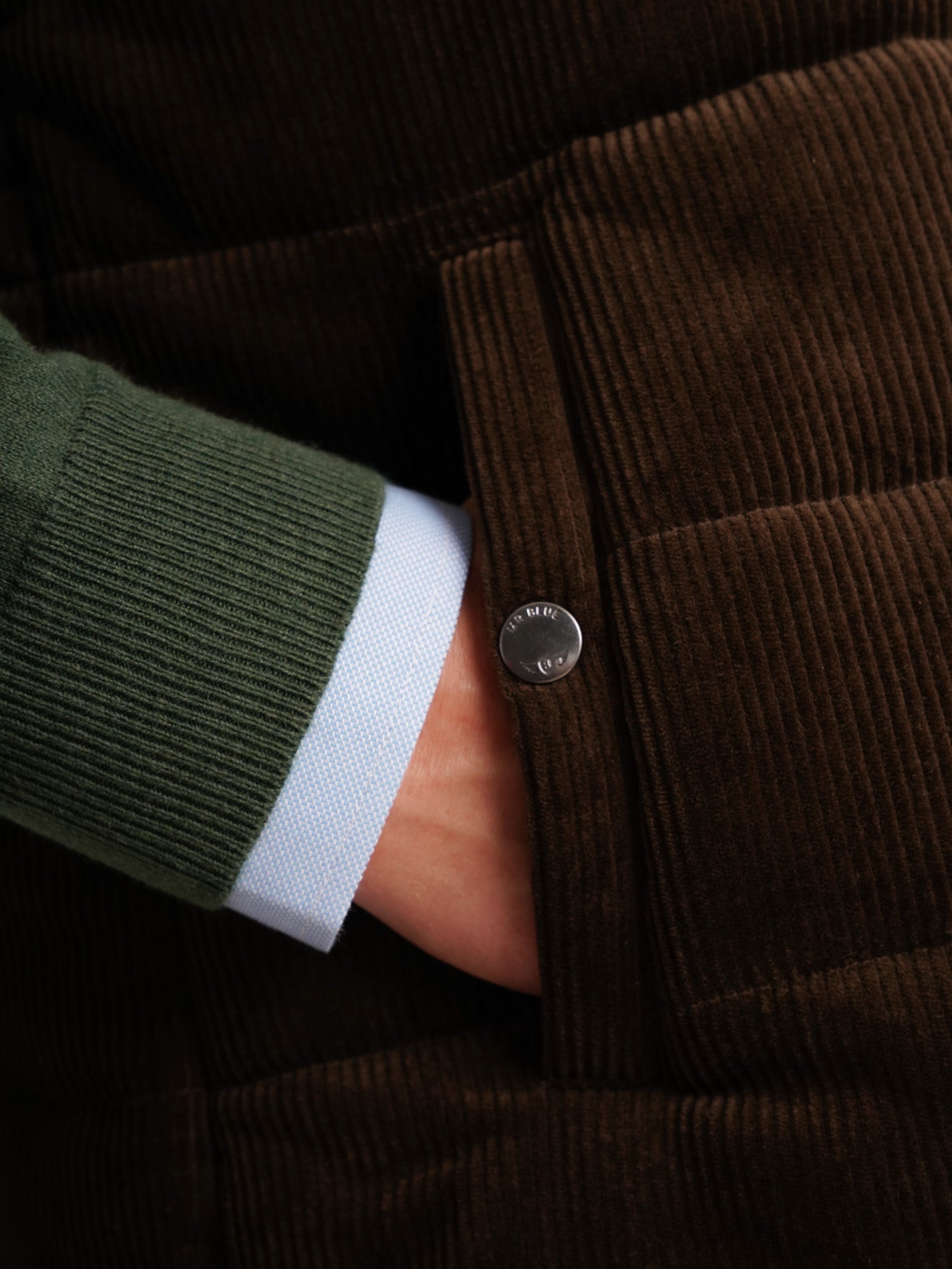 BROWN JACKET REGULAR FIT MR. BLUE