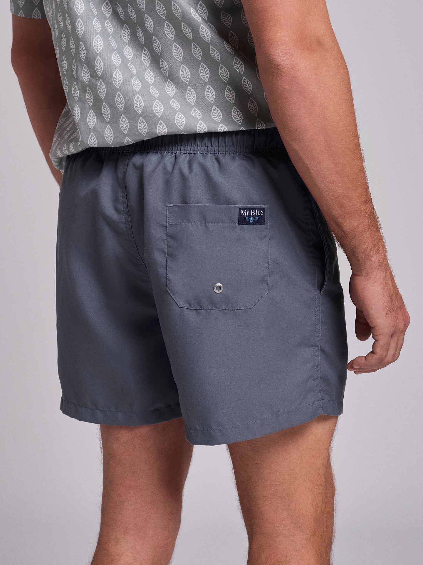 FATO BANHO CINZENTO REGULAR FIT MR. BLUE