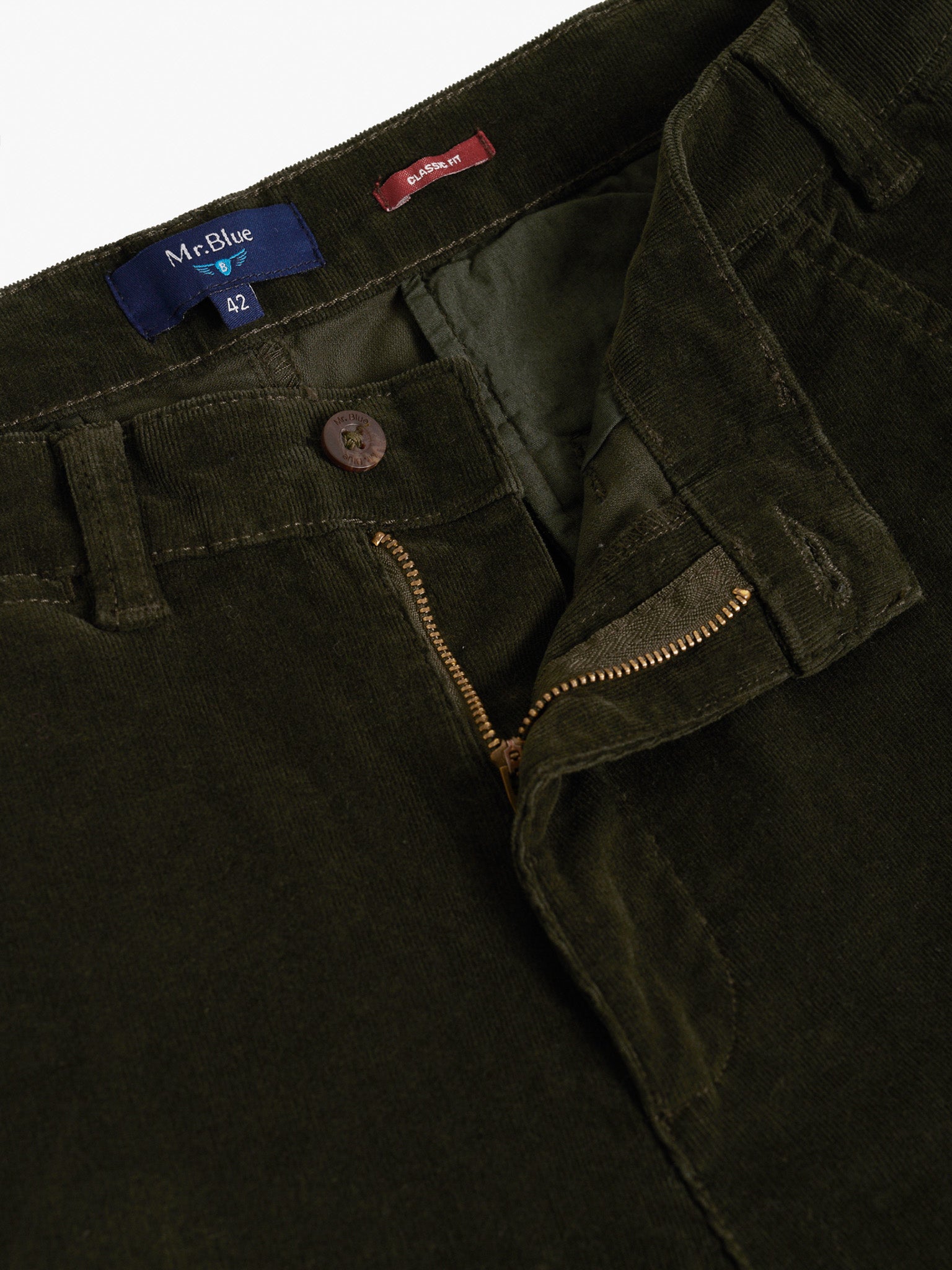 CALÇAS ALGODÃO VERDES CLASSIC FIT MR. BLUE