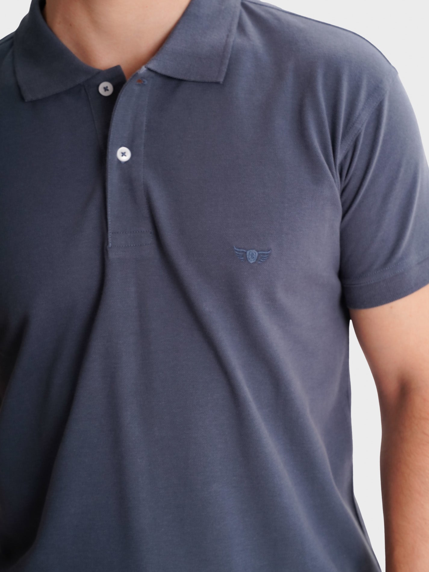 POLO AZUL MANGA CORTA REGULAR FIT MR. AZUL