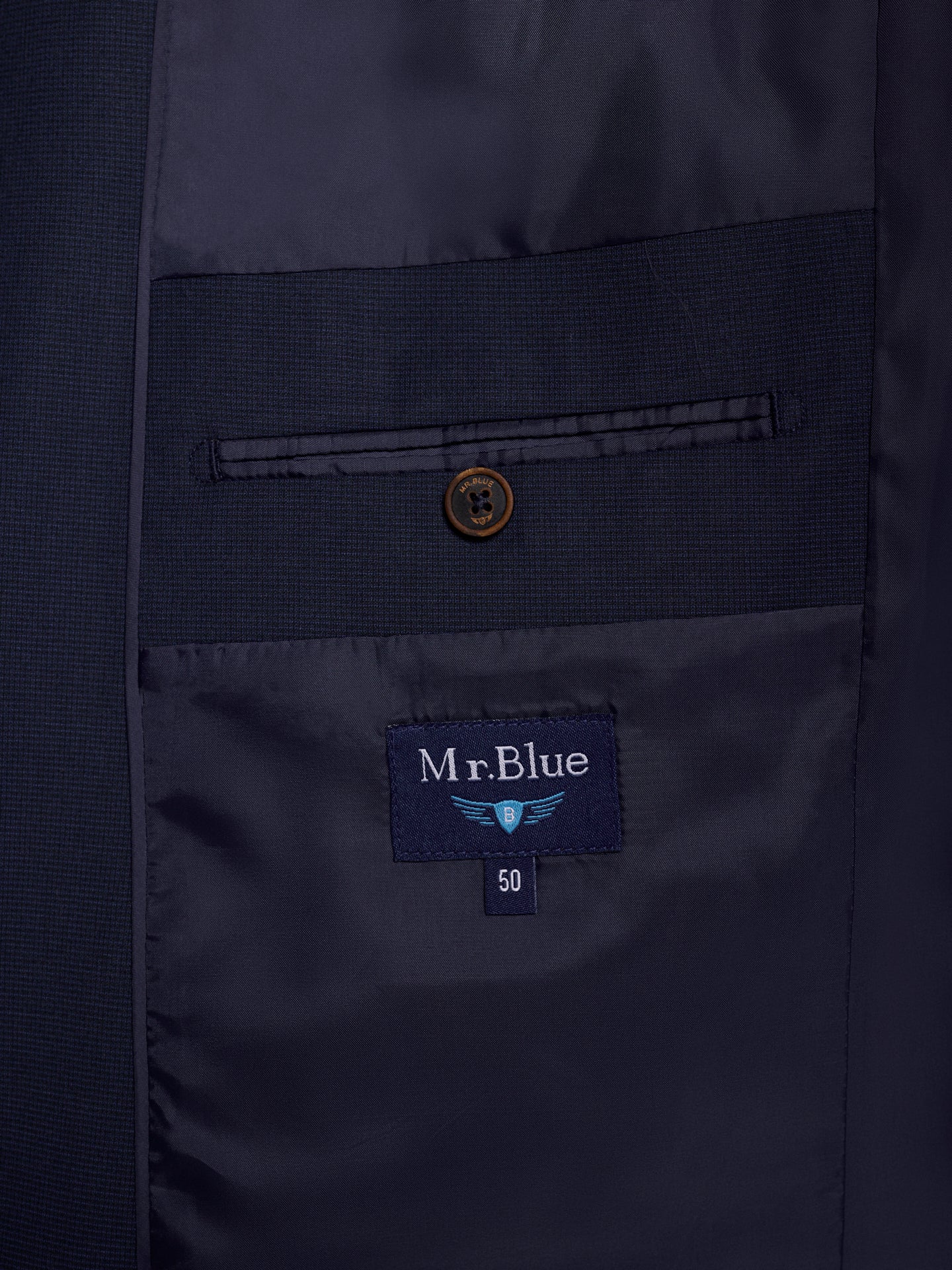 BLAZER AZUL MANGA COMPRIDA REGULAR FIT MR. BLUE