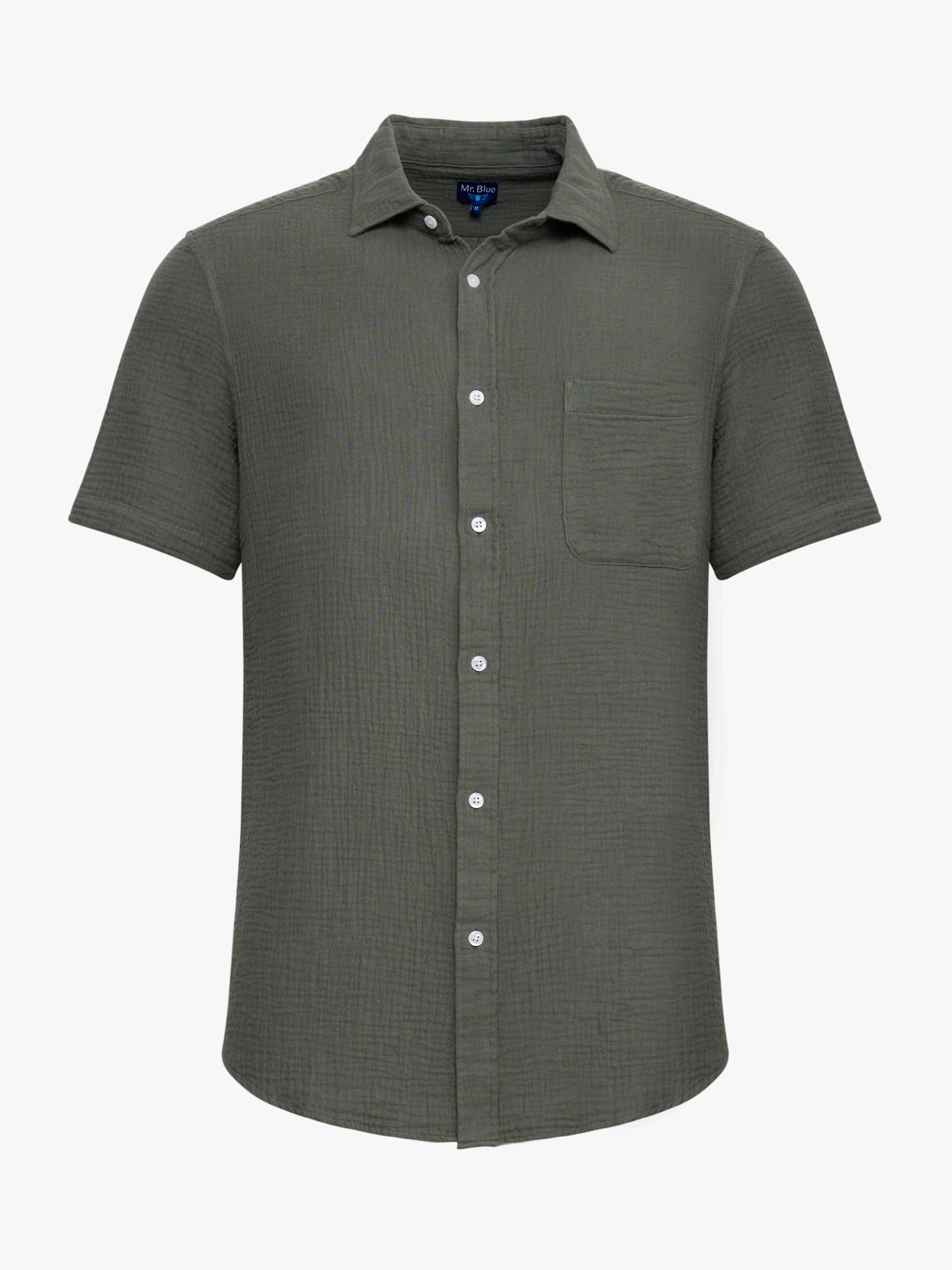 CAMISA VERDE MANGA CURTA REGULAR FIT MR. BLUE