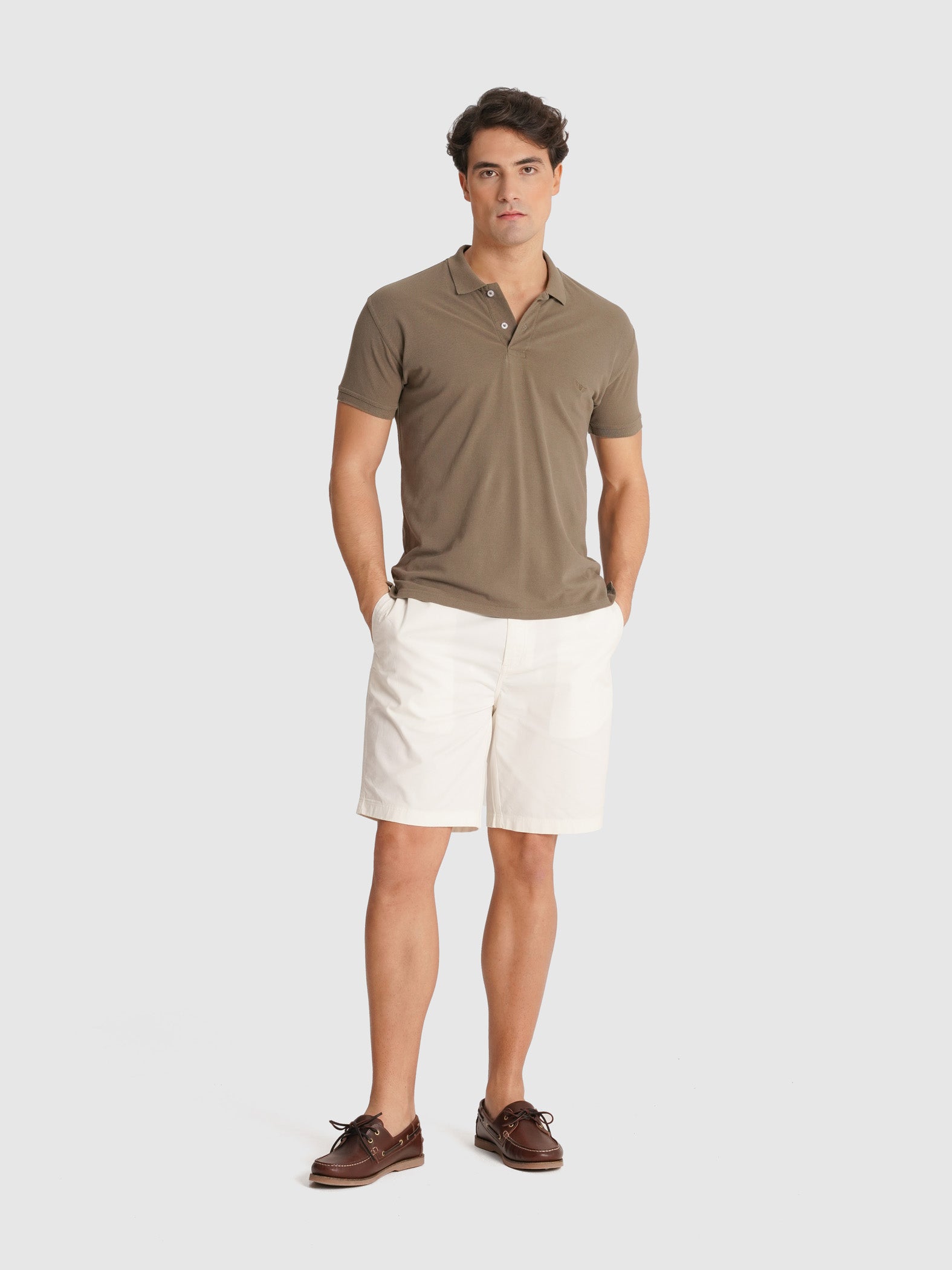 POLO PIQUET VERDE MANGA CURTA REGULAR FIT MR. BLUE