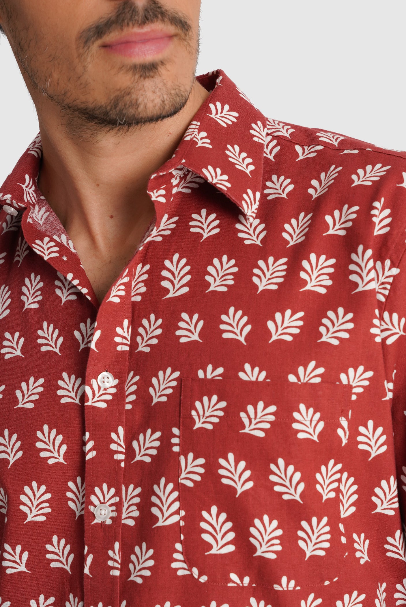 CAMISA ROSA MANGA CURTA REGULAR FIT MR. BLUE