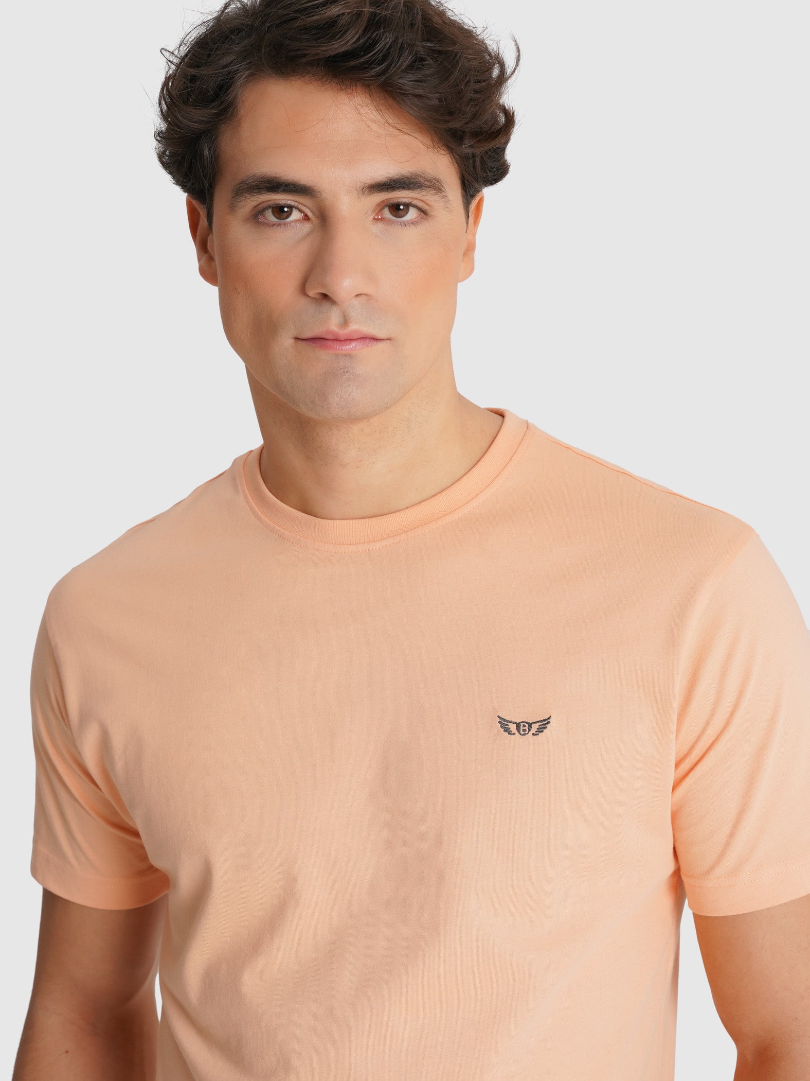 ORANGE T-SHIRT SHORT SLEEVE REGULAR FIT MR. BLUE