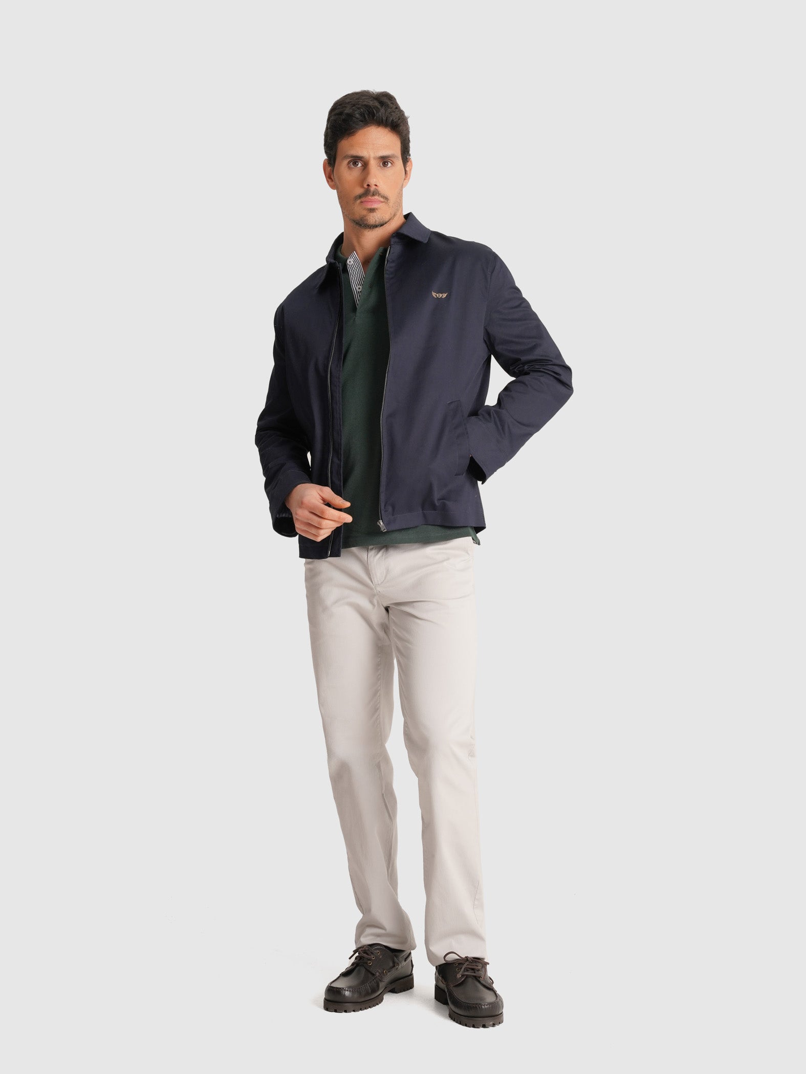 BLUSÃO AZUL MANGA COMPRIDA REGULAR FIT MR. BLUE