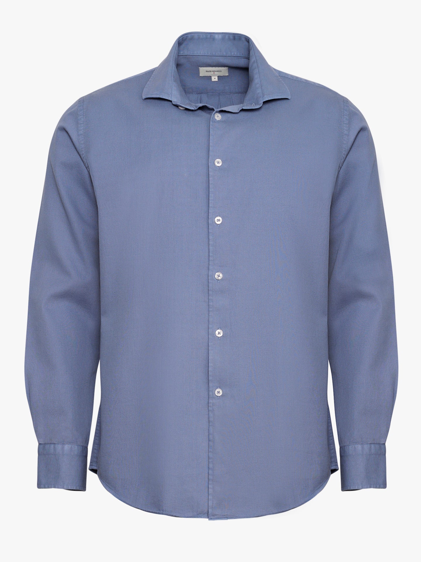 CAMISA REGULAR FIT MANGA LARGA AZUL MARK BELLUCCI