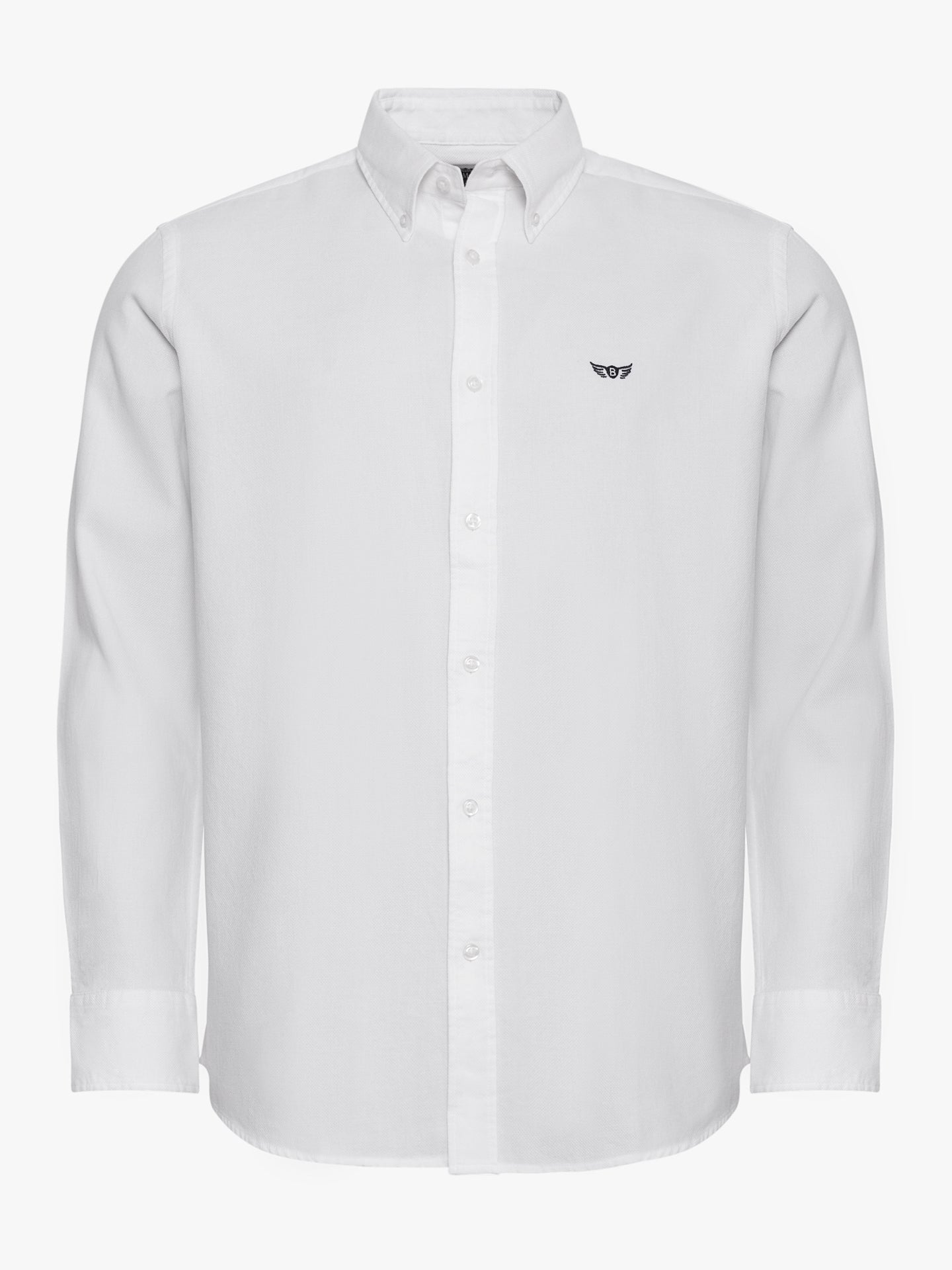 WHITE REGULAR FIT MR SHIRT. BLUE