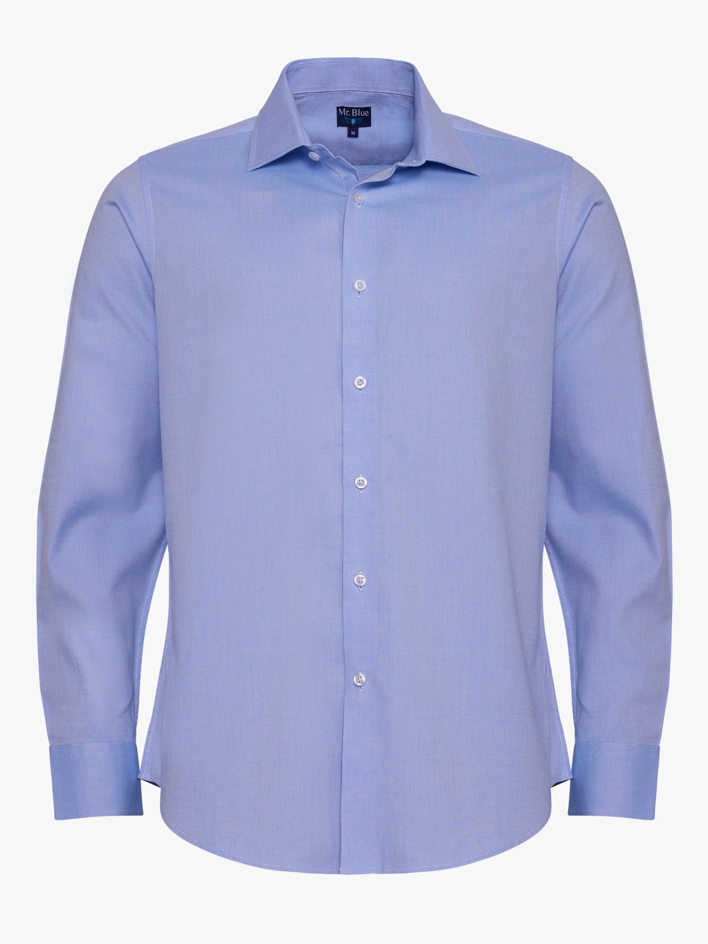 CAMISA MR AZUL SLIM FIT. AZUL