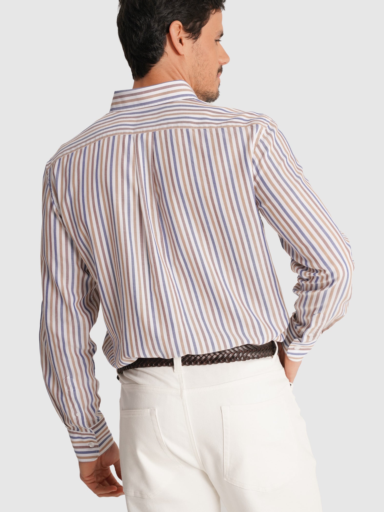 CAMISA OXFORD CASTANHA MANGA COMPRIDA REGULAR FIT MR. BLUE