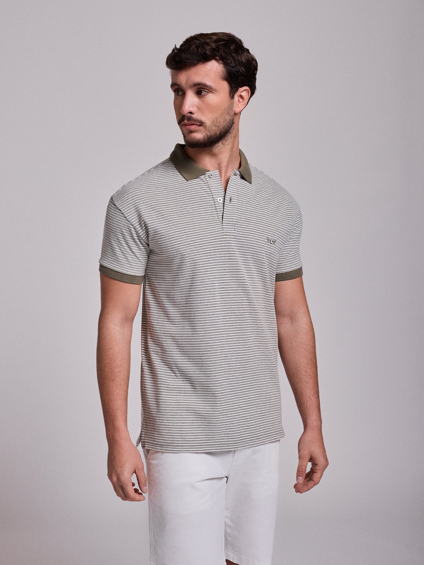 Polo Verde Manga Curta Regular Fit Mr. Blue