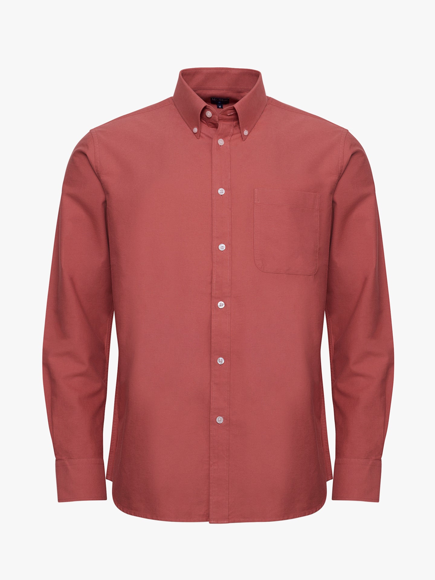 RED COTTON SHIRT LONG SLEEVE REGULAR FIT MR. BLUE
