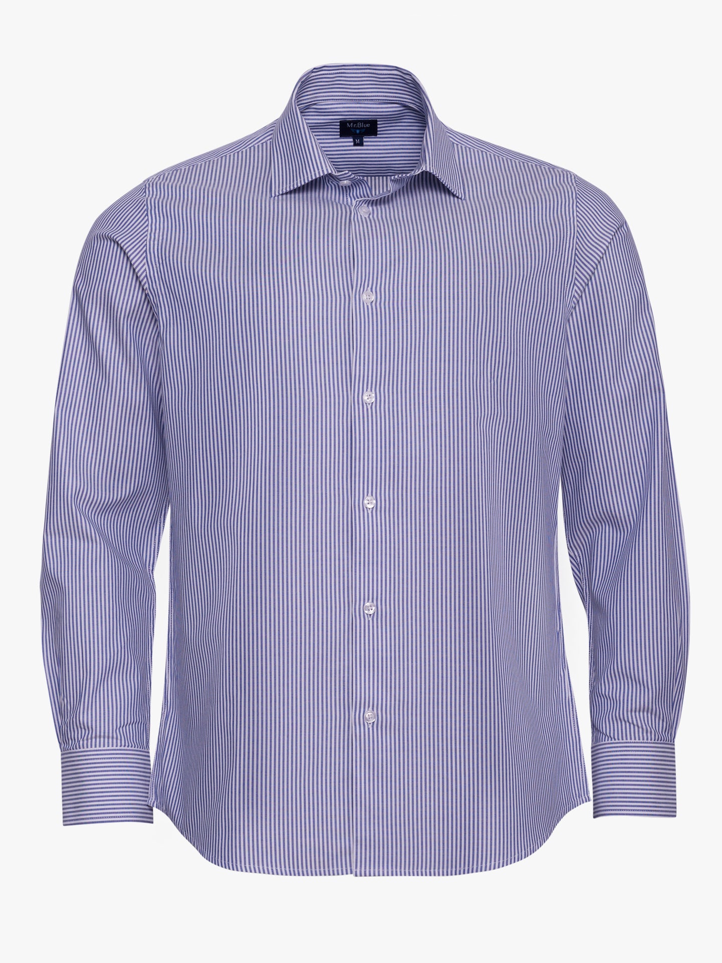 CAMISA MR AZUL SLIM FIT. AZUL
