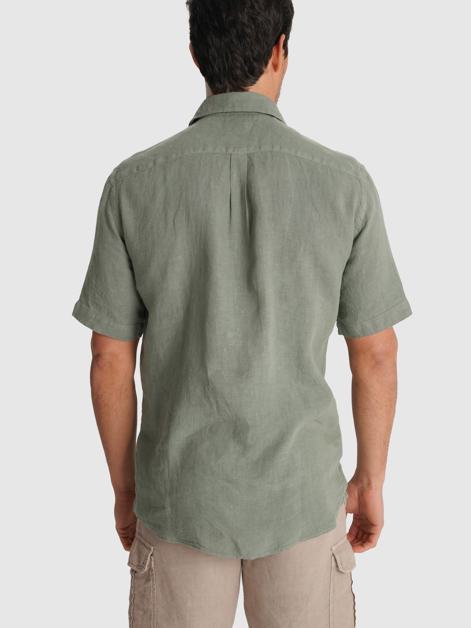 CAMISA VERDE MANGA CURTA TAILORED FIT MARK BELLUCCI