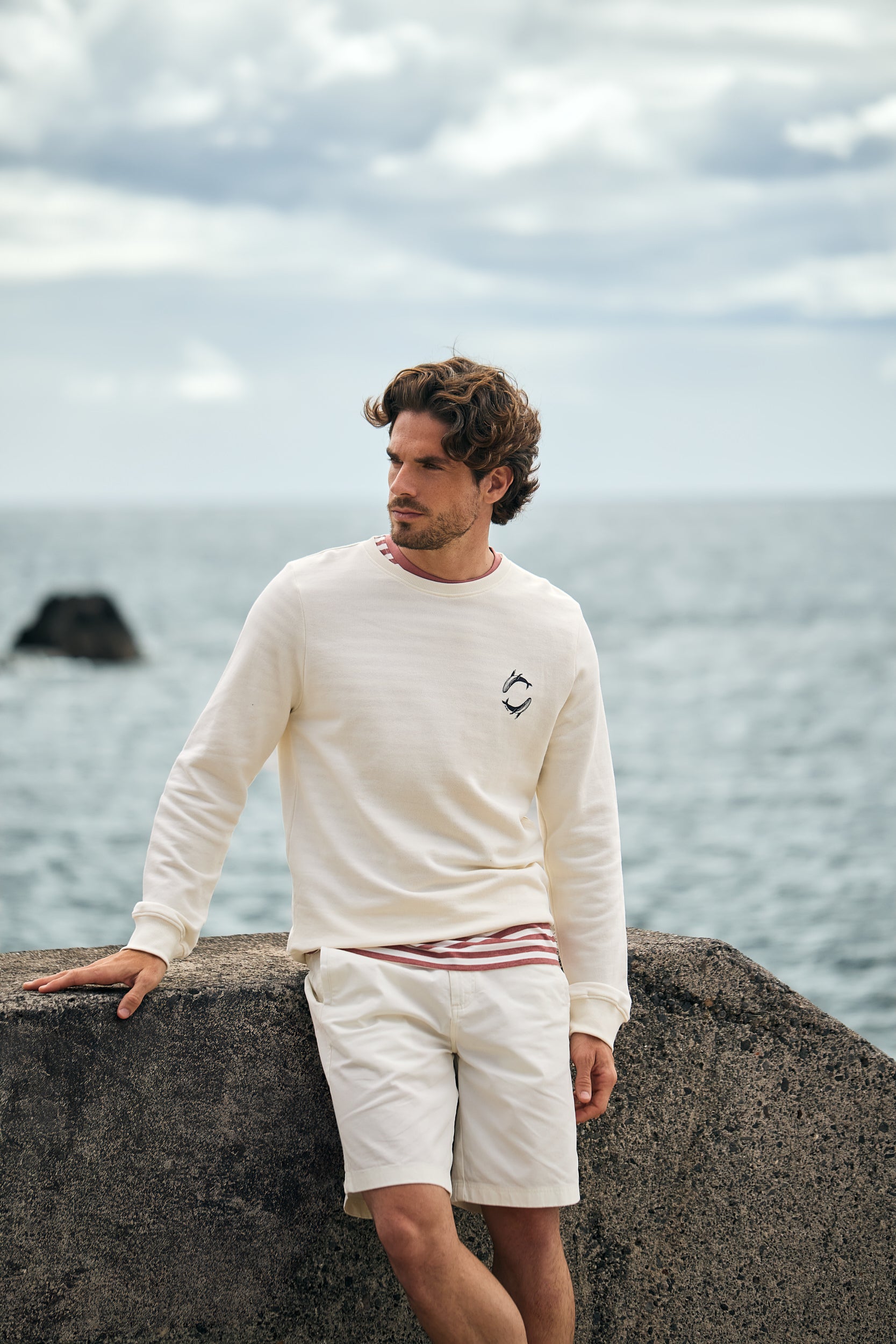 HOODIE CRU REGULAR FIT MR. BLUE