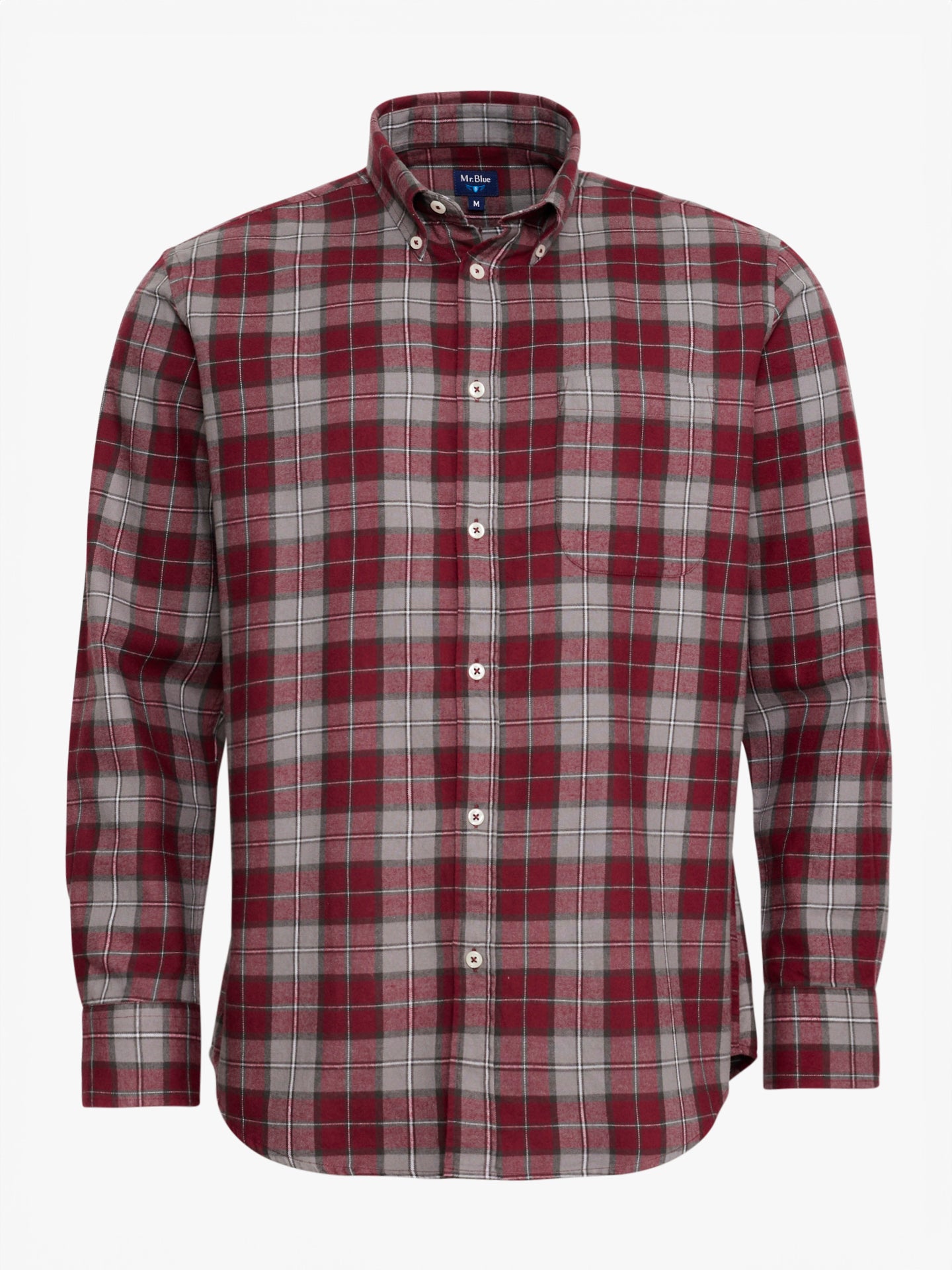 CAMISA FRANELA REGULAR ROJA CAMISA FRANELA REGULAR FIT MR. AZUL