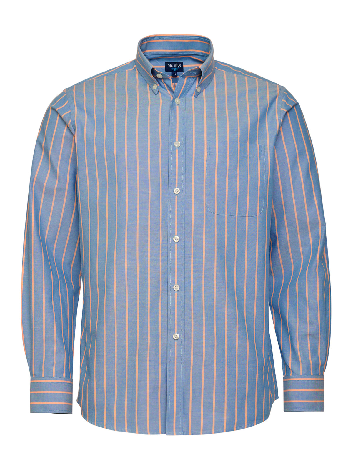 Camisa azul Oxford de corte estándar de Mr. Blue