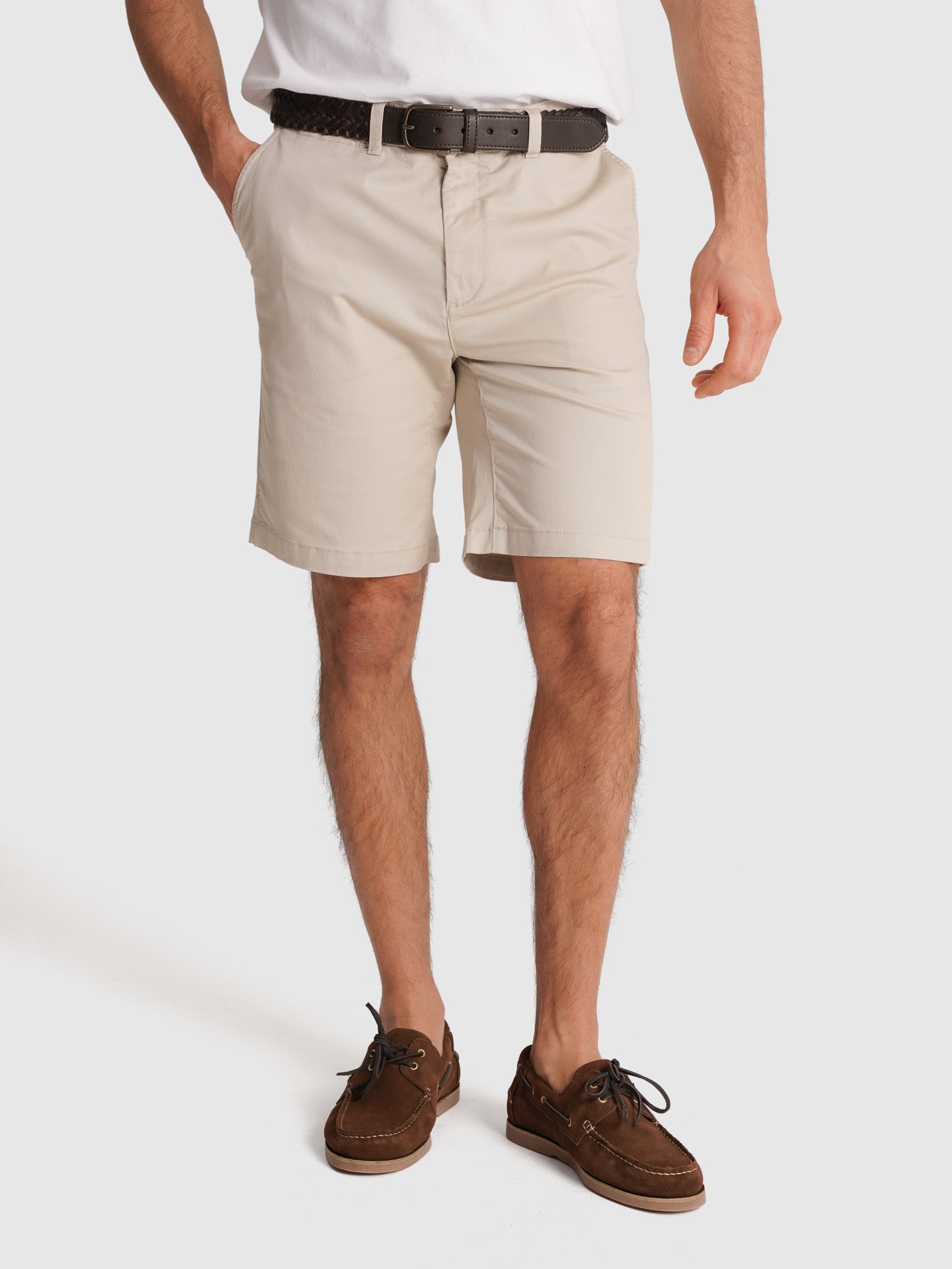 BERMUDA TWILL BEGES REGULAR FIT MR. BLUE