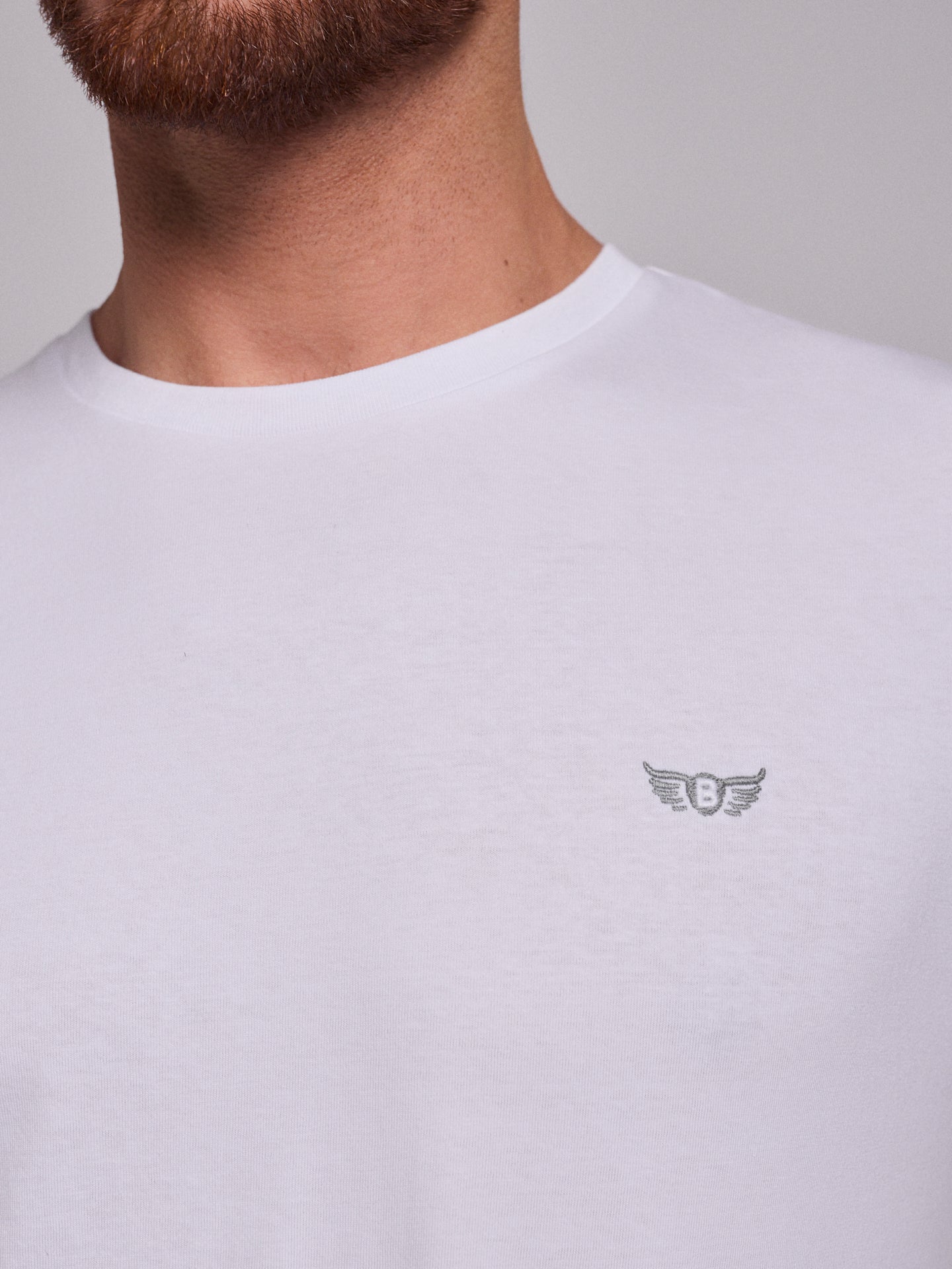 T-SHIRT ALGODÃO BRANCA MANGA CURTA REGULAR FIT MR. BLUE