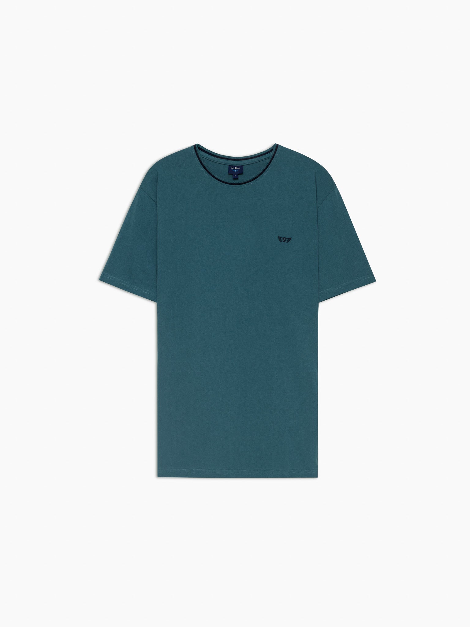 T-SHIRT VERDE MANGA CURTA REGULAR FIT MR. BLUE