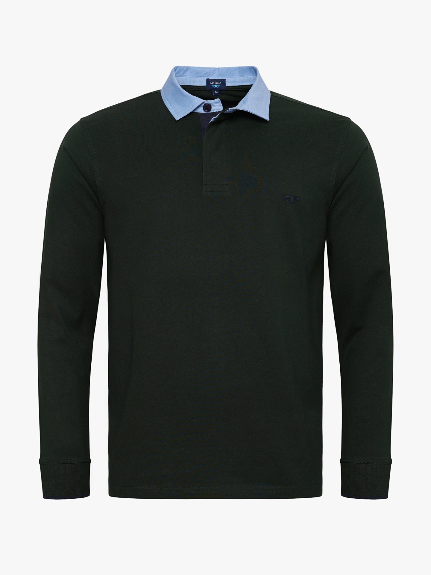 RUGBY ALGODÓN VERDE MANGA LARGA REGULAR FIT MR. AZUL