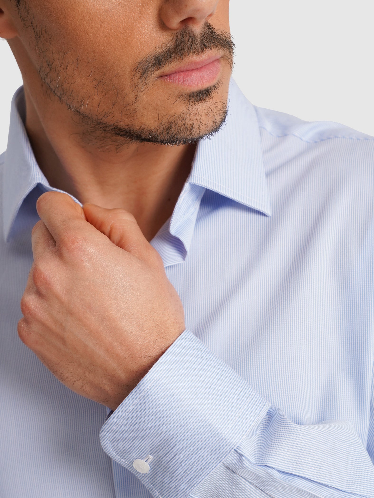 CAMISA AZUL MANGA COMPRIDA CLASSIC FIT MR. BLUE