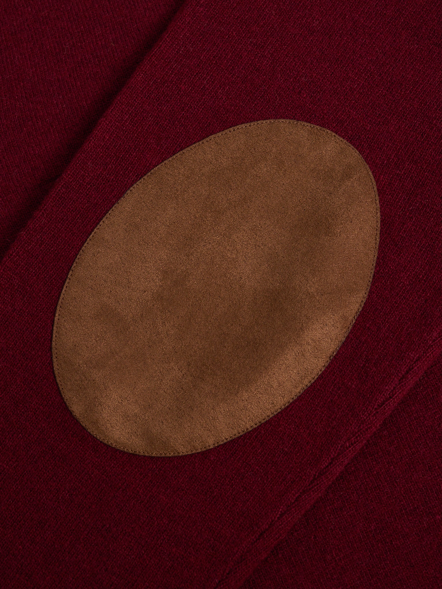 PULLOVER LÃ VERMELHO COM COTOVELEIRA REGULAR FIT MR. BLUE