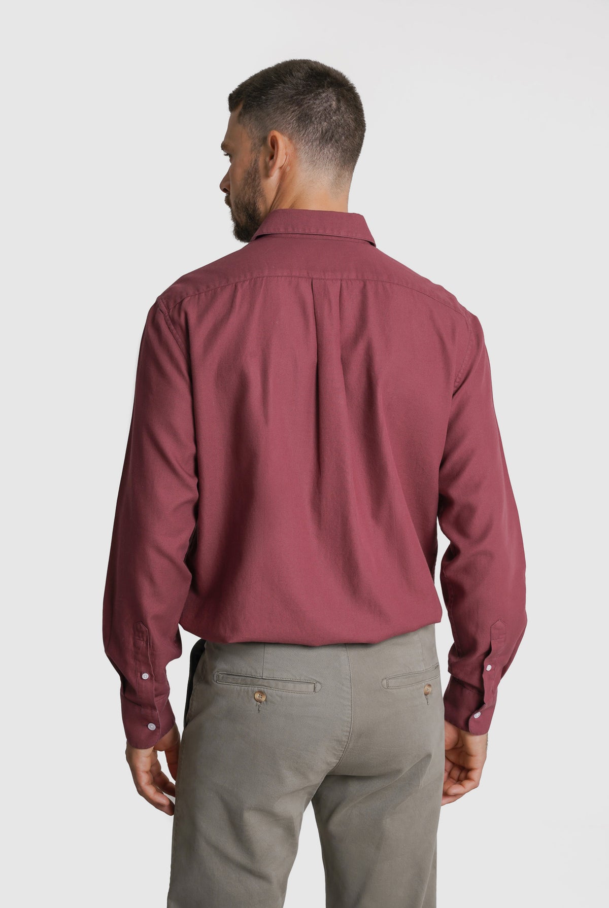 CAMISA PIQUET REGULAR FIT BORDEAUX LISA MARK BELLUCCI