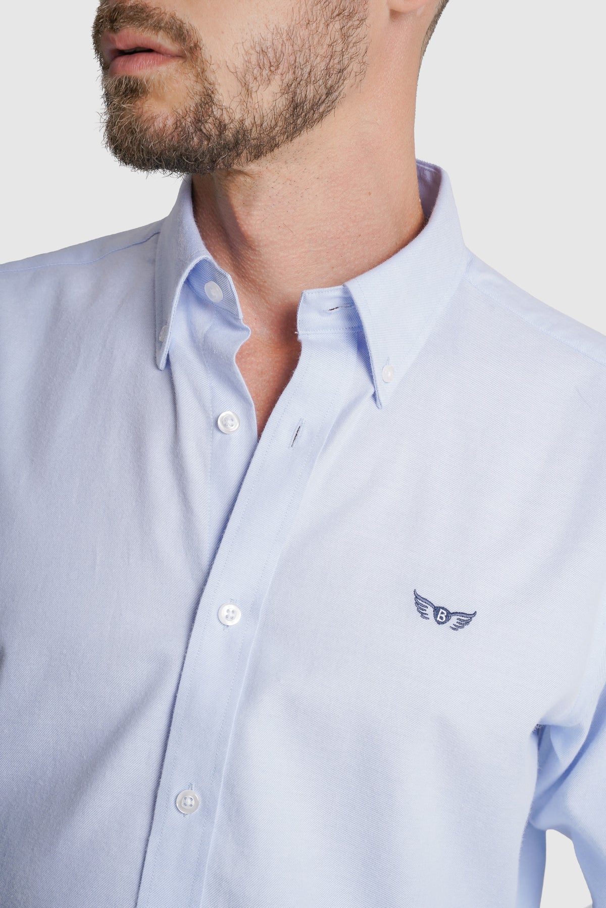 CAMISA FLANELA REGULAR FIT AZUL LISA MR. BLUE
