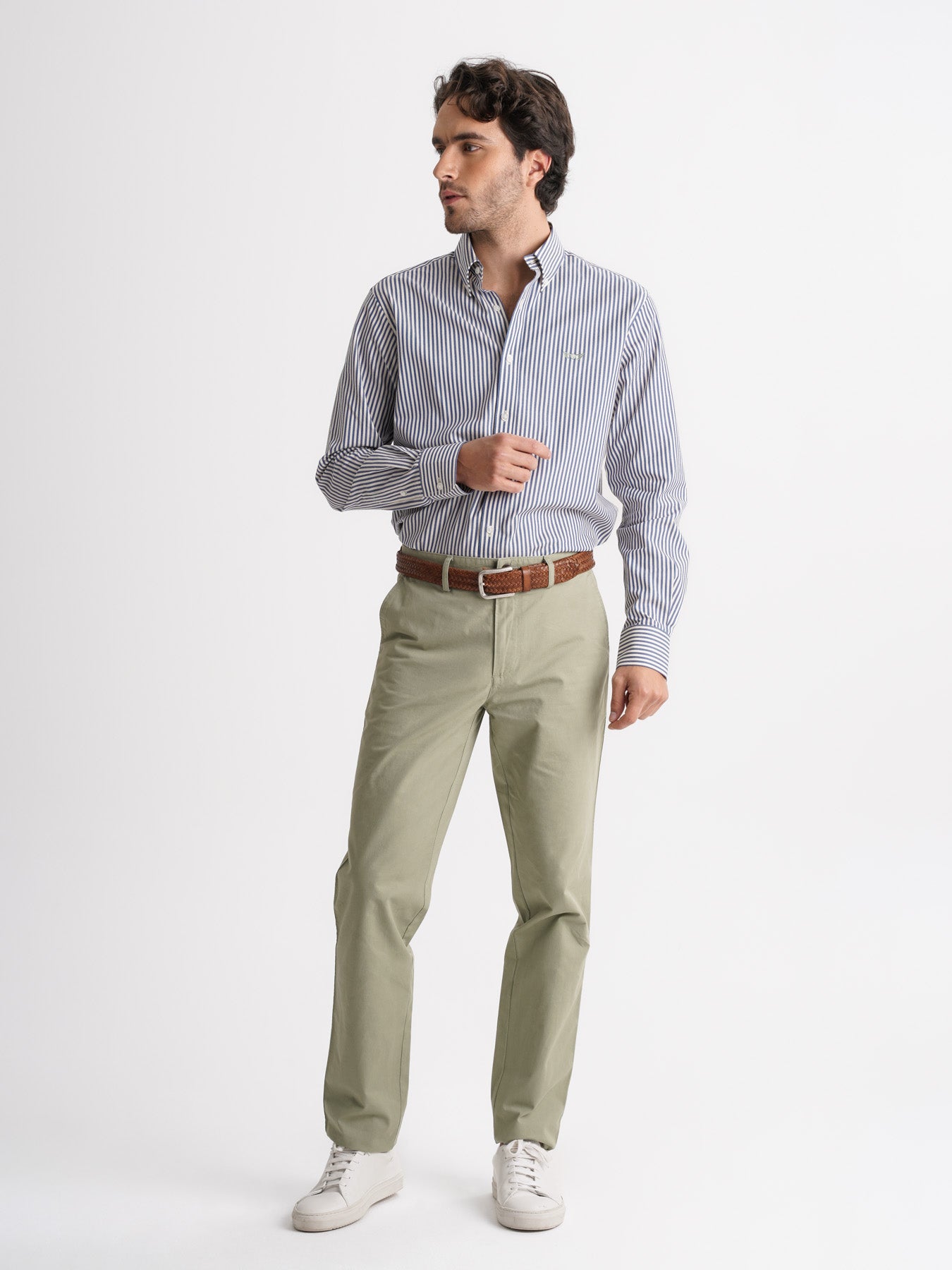 Camisa de sarga de corte estándar de Mr. Blue