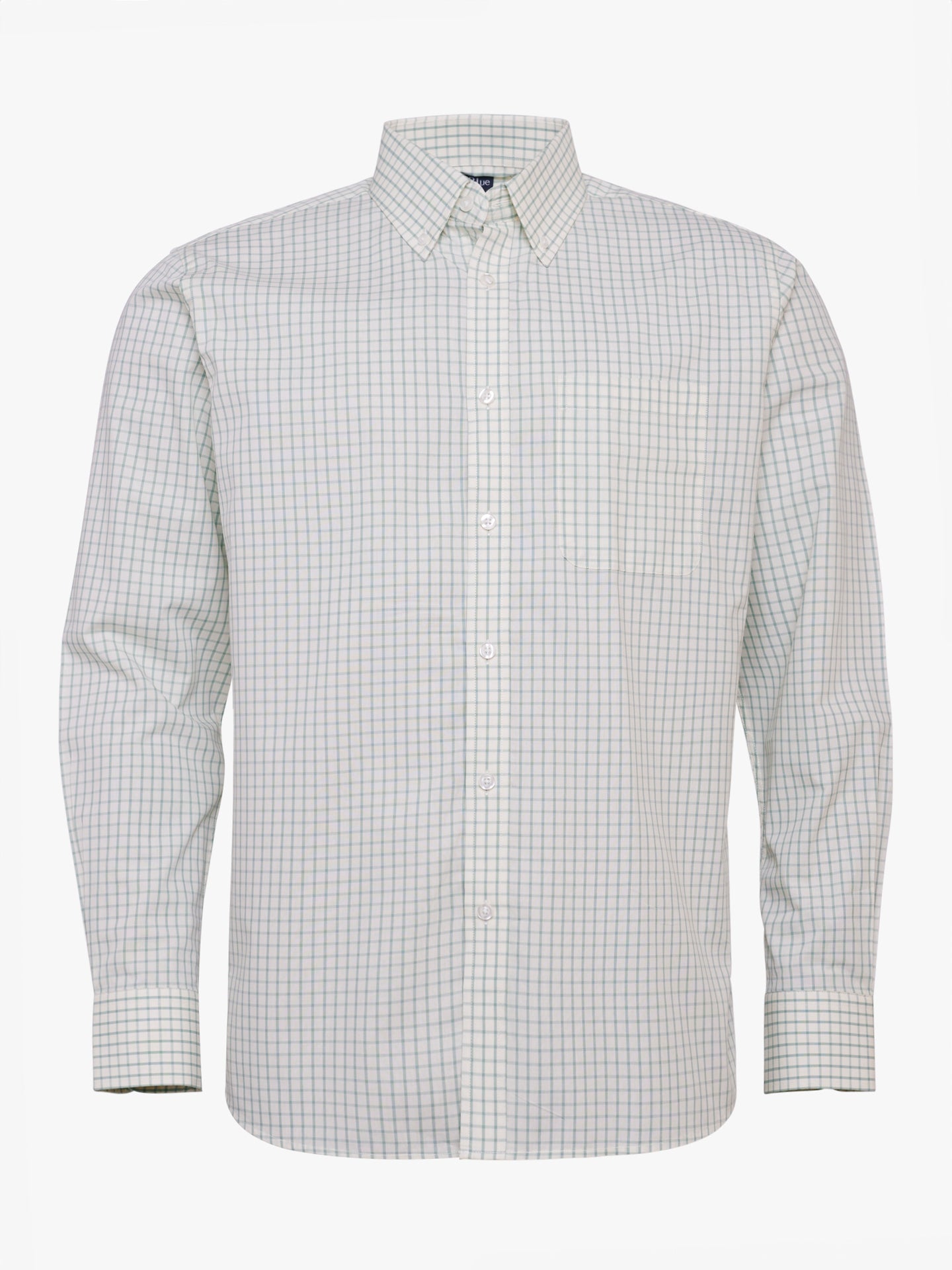 Regular Fit Fil-a-Fil Green Mr. Blue Shirt