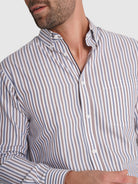 CAMISA ALGODÃO BRANCA MANGA COMPRIDA REGULAR FIT MR. BLUE