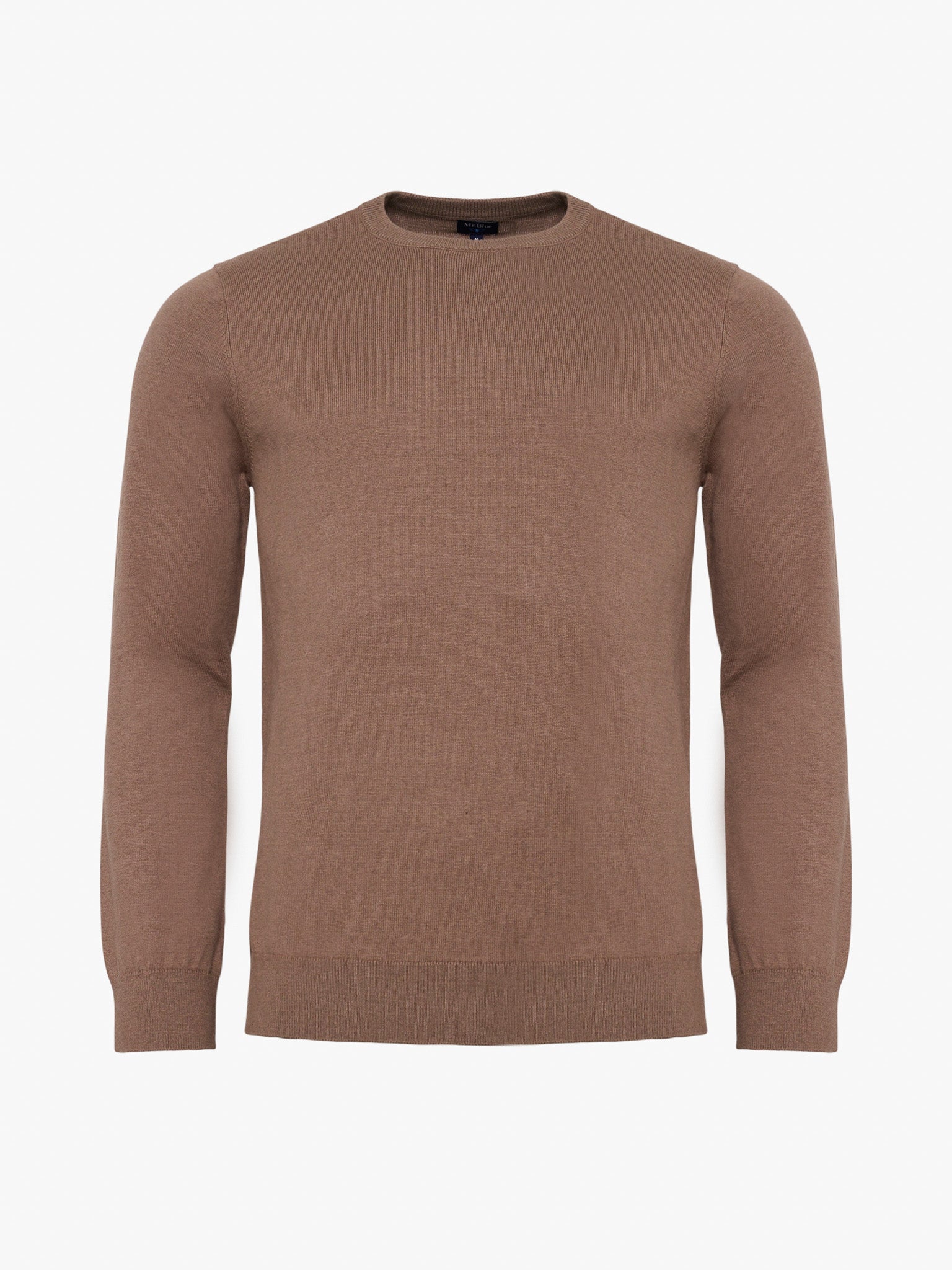 PULLOVER CAXEMIRA CASTANHO MANGA COMPRIDA REGULAR FIT MR. BLUE