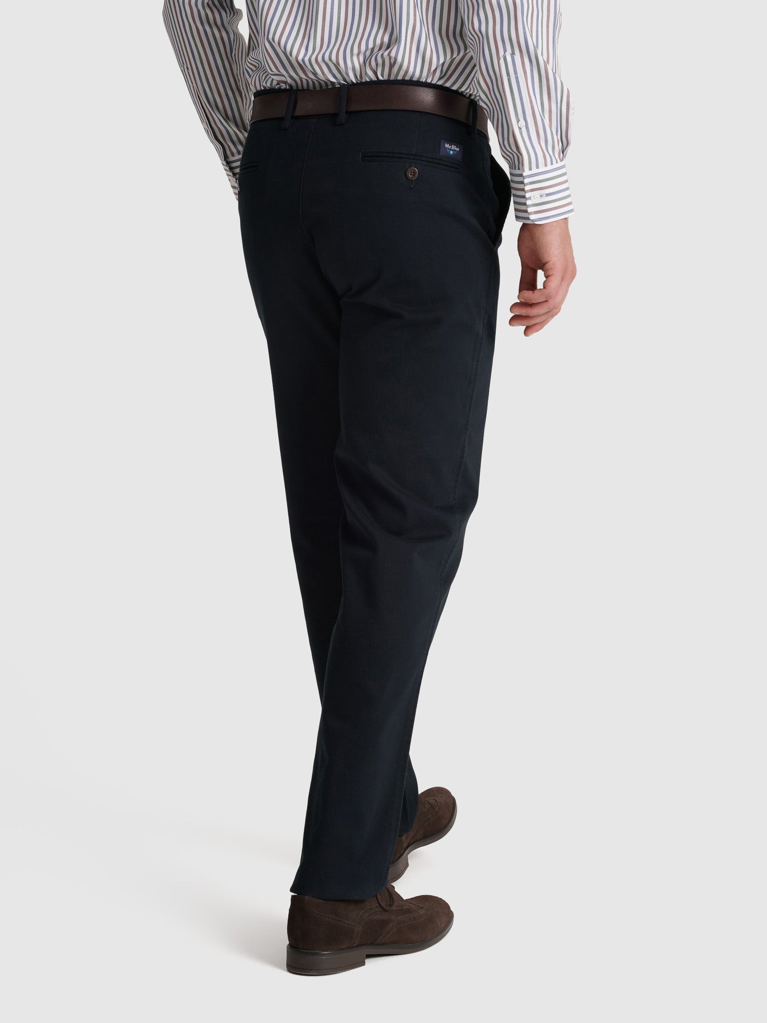 CALÇAS ALGODÃO AZUIS REGULAR FIT MR. BLUE