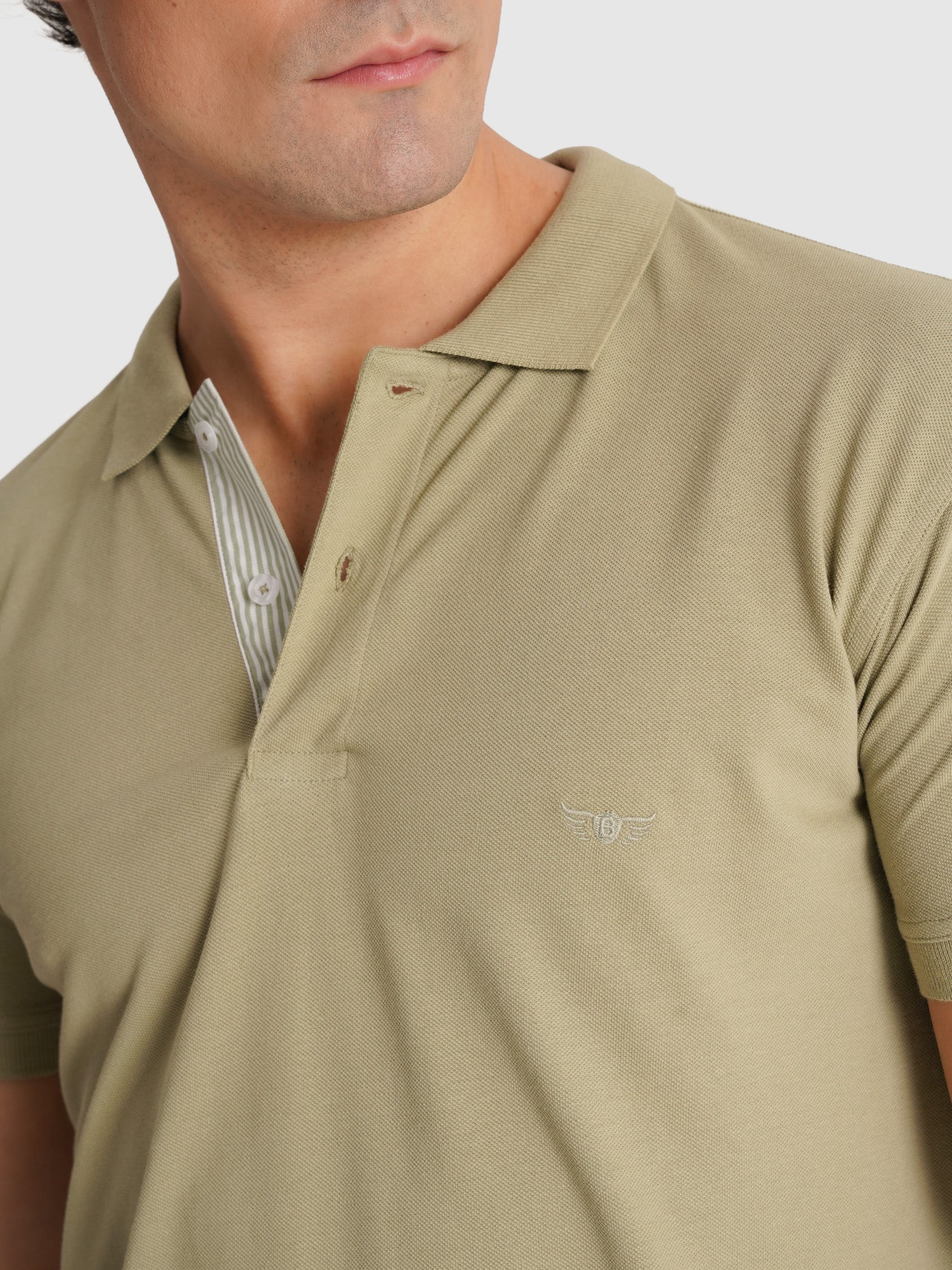 POLO VERDE MANGA CURTA REGULAR FIT MR. BLUE