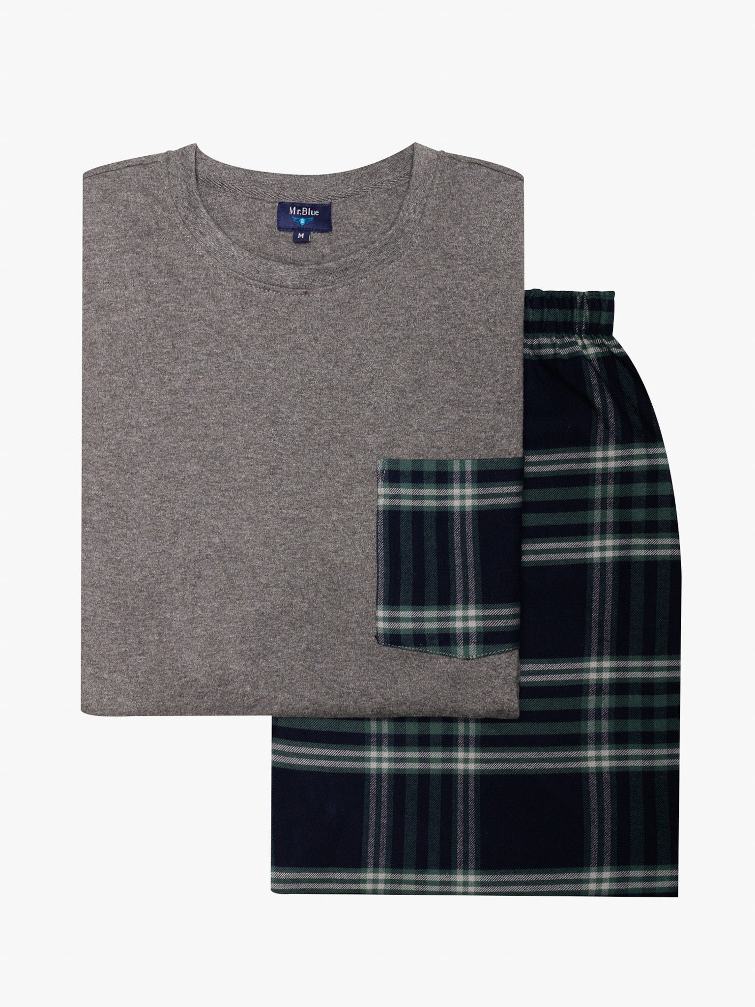 PIJAMA CINZENTO MANGA COMPRIDA REGULAR FIT MR. BLUE