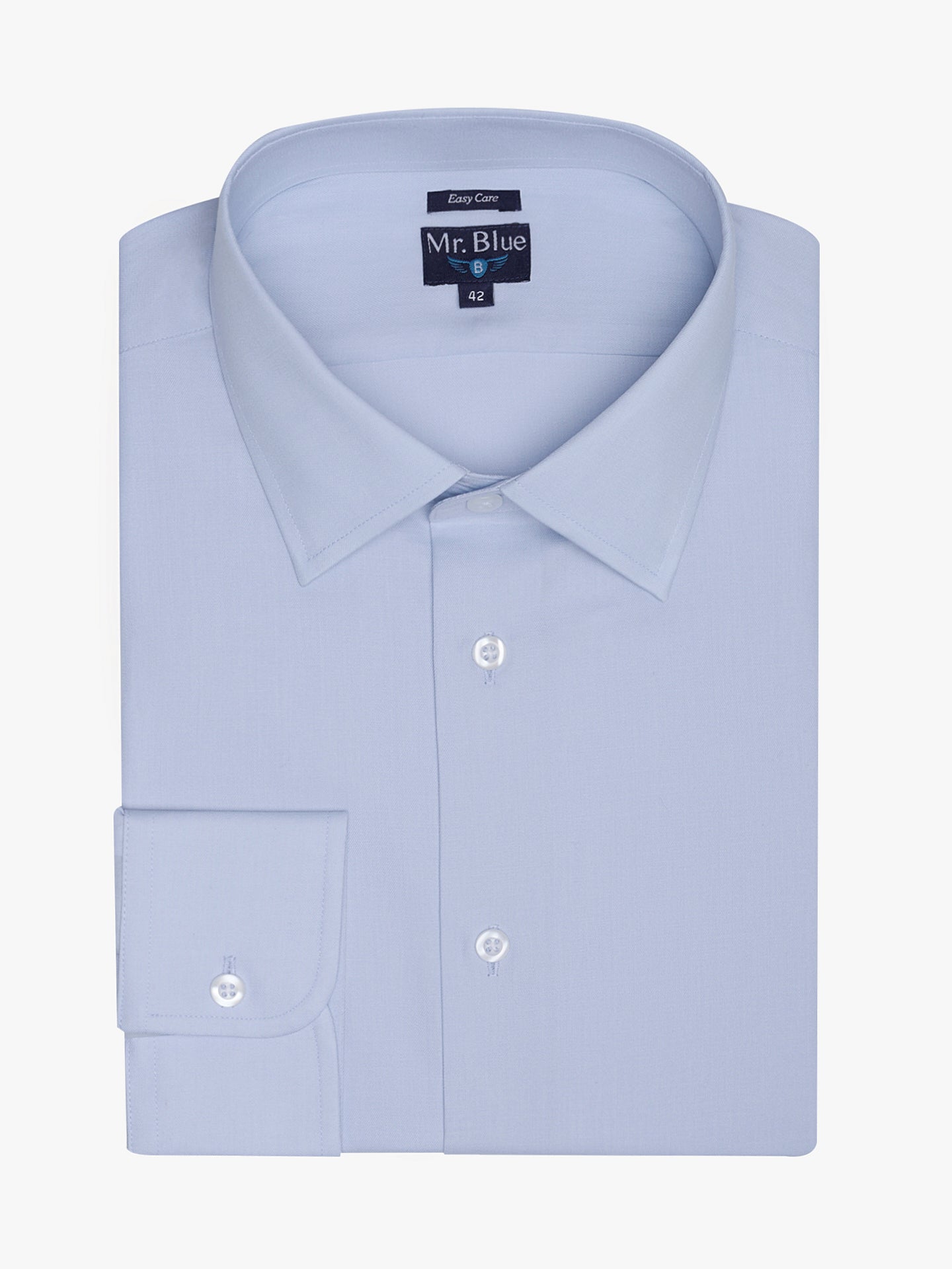 CAMISA ALGODÃO AZUL MANGA COMPRIDA CLASSIC FIT MR. BLUE