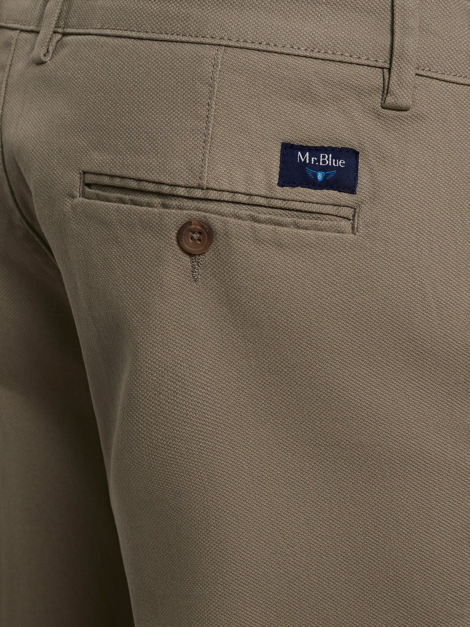 CALÇAS ALGODÃO VERDES REGULAR FIT MR. BLUE