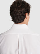 CAMISA ALGODÃO BRANCA MANGA COMPRIDA REGULAR FIT MR. BLUE