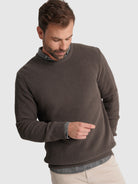 PULLOVER ALGODÃO VERDE MANGA COMPRIDA REGULAR FIT MR. BLUE