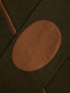 PULLOVER CAXEMIRA VERDE COM COTOVELEIRA REGULAR FIT MR. BLUE