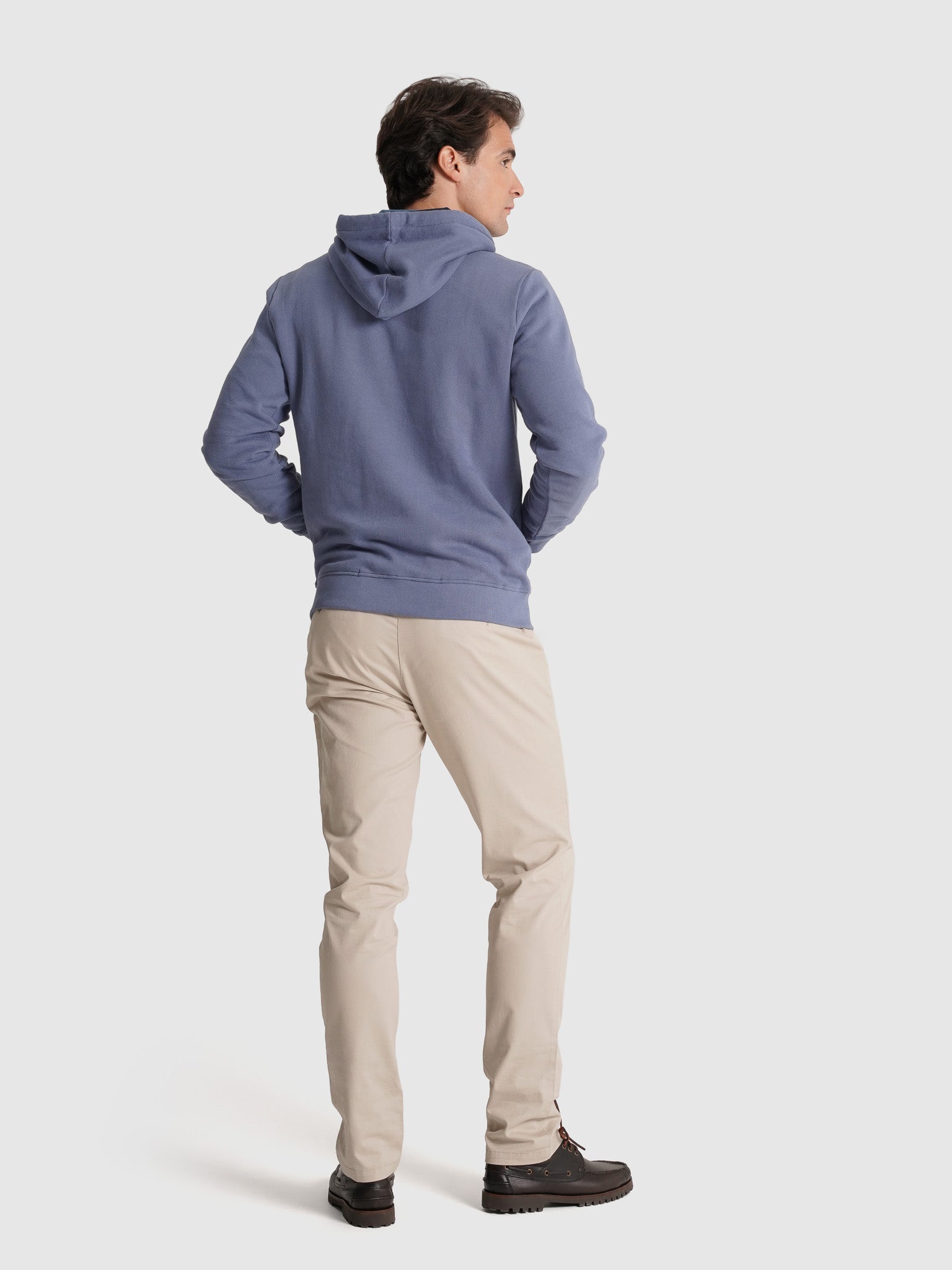 HOODIE ALGODÃO AZUL MANGA COMPRIDA REGULAR FIT MR. BLUE