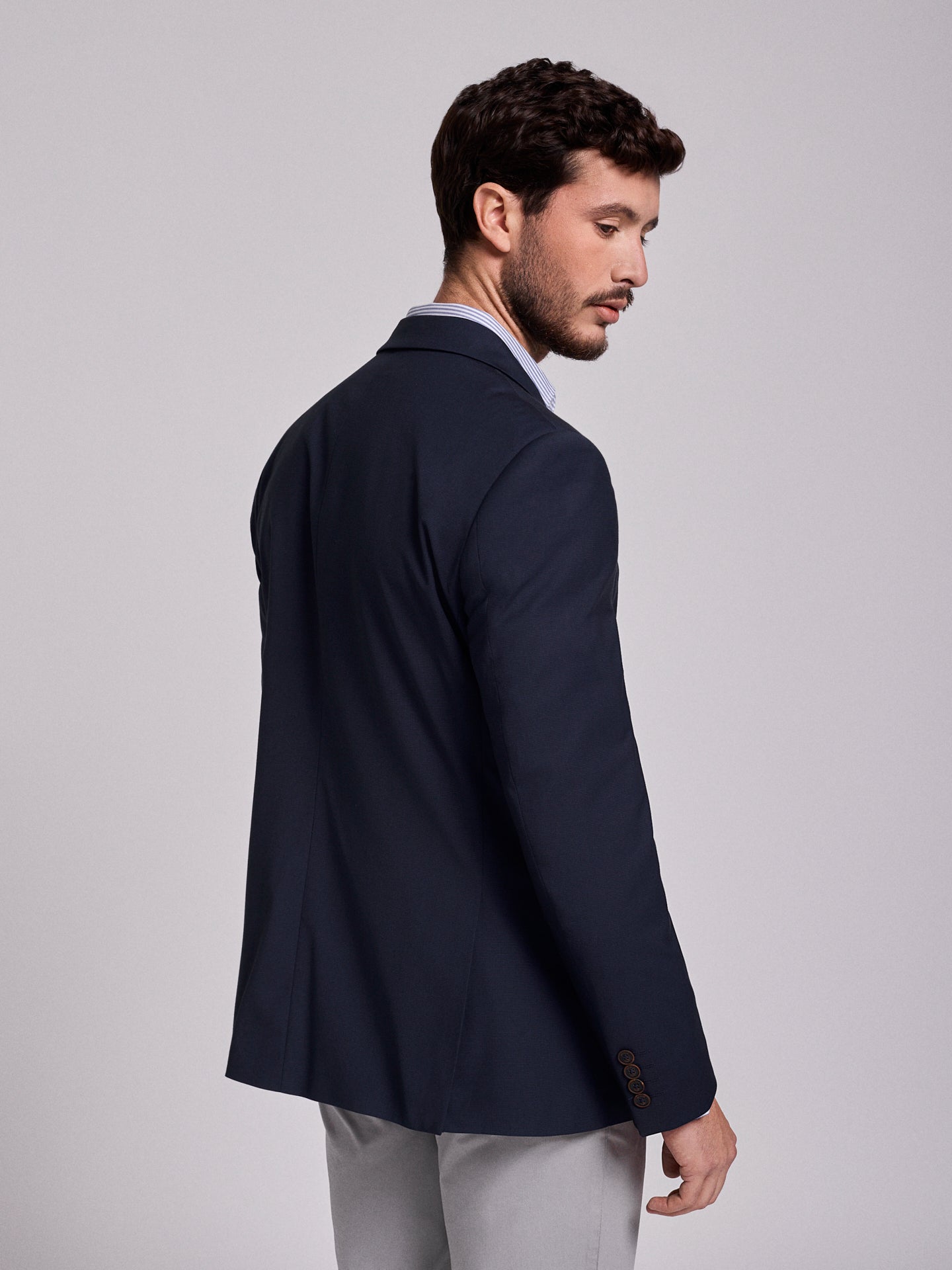 BLAZER AZUL MANGA COMPRIDA REGULAR FIT MR. BLUE