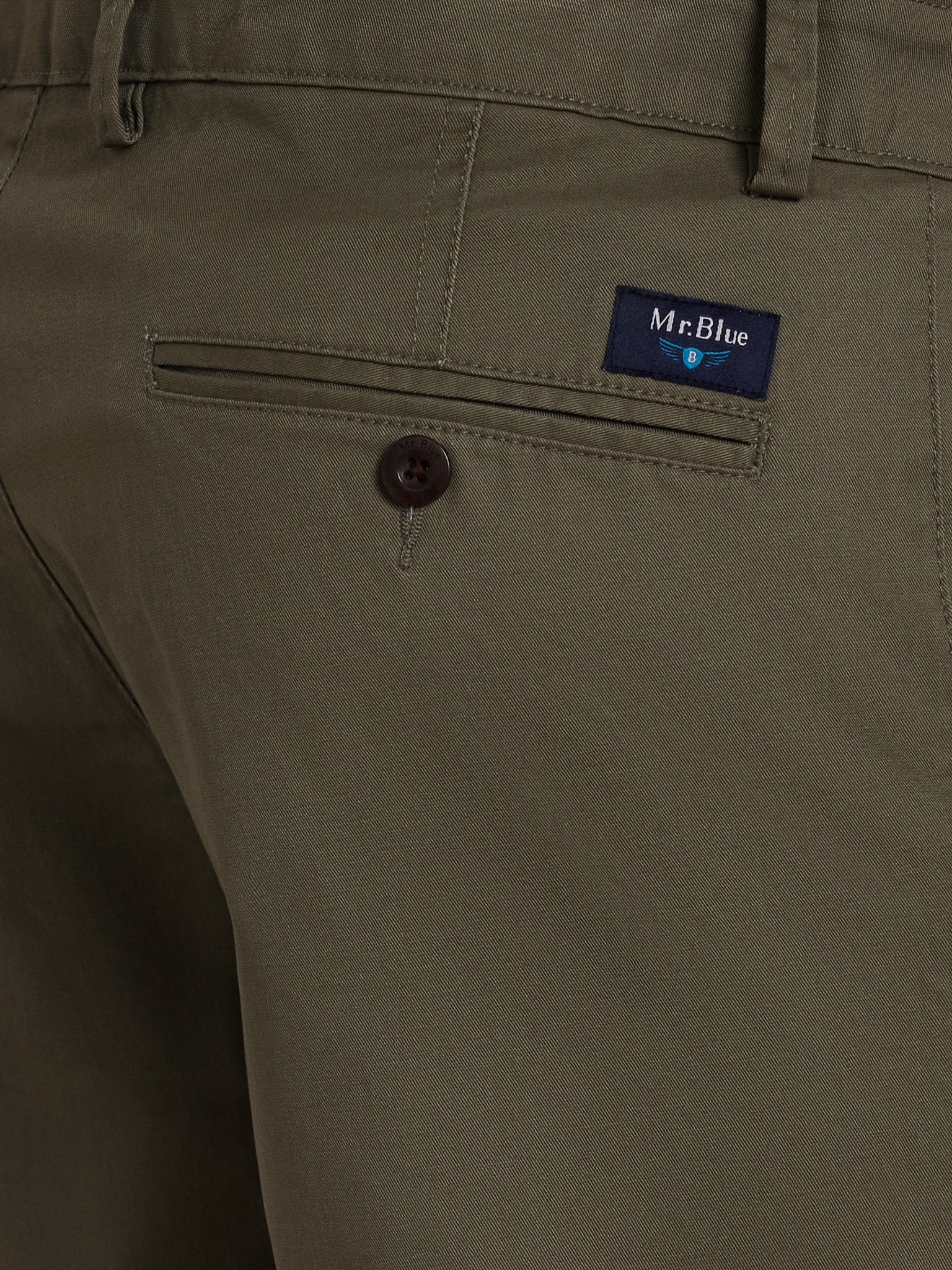 CALÇAS ALGODÃO VERDES SLIM FIT MR. BLUE